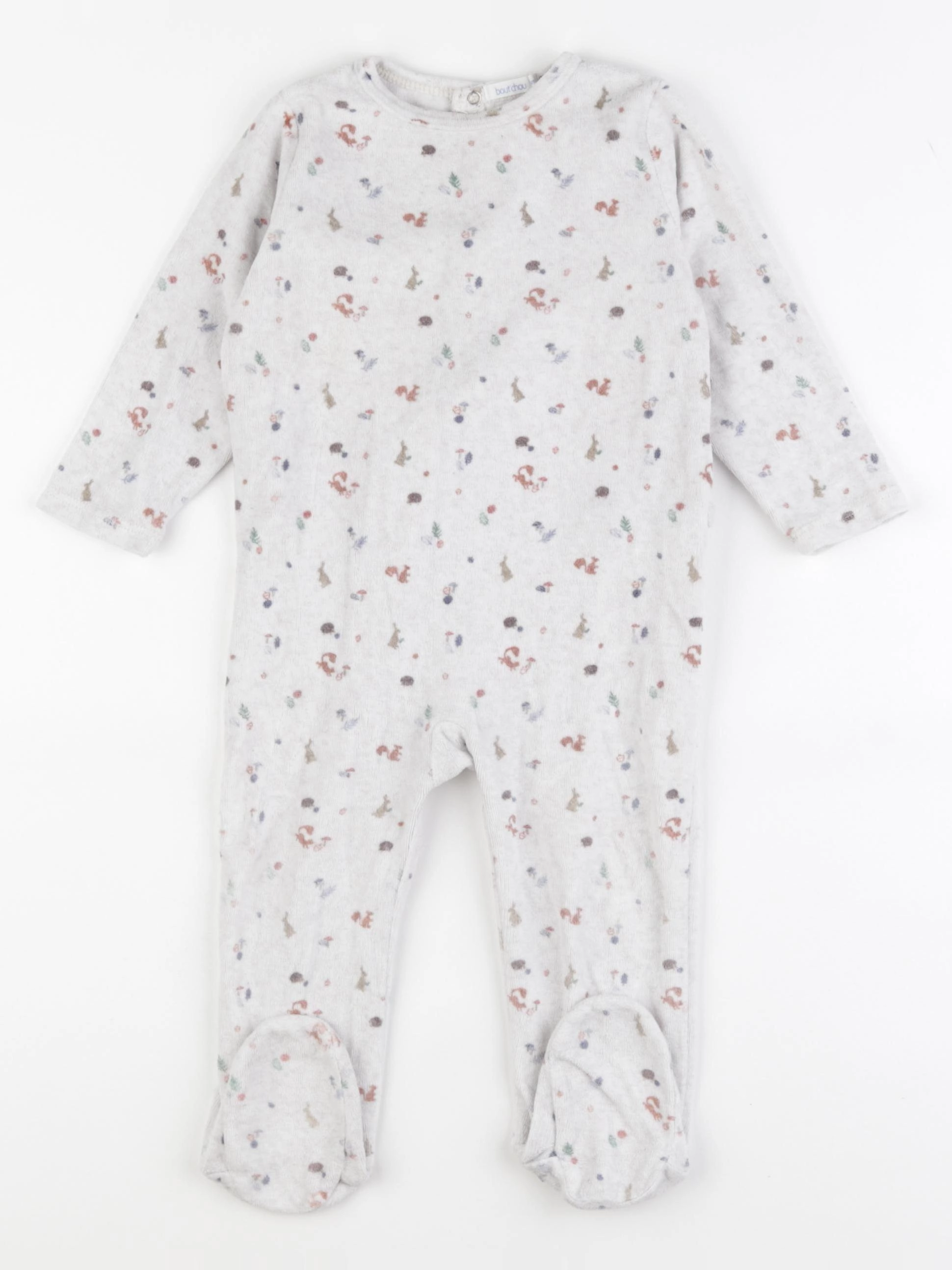 Boutchou - pyjama velours beige - 18 mois