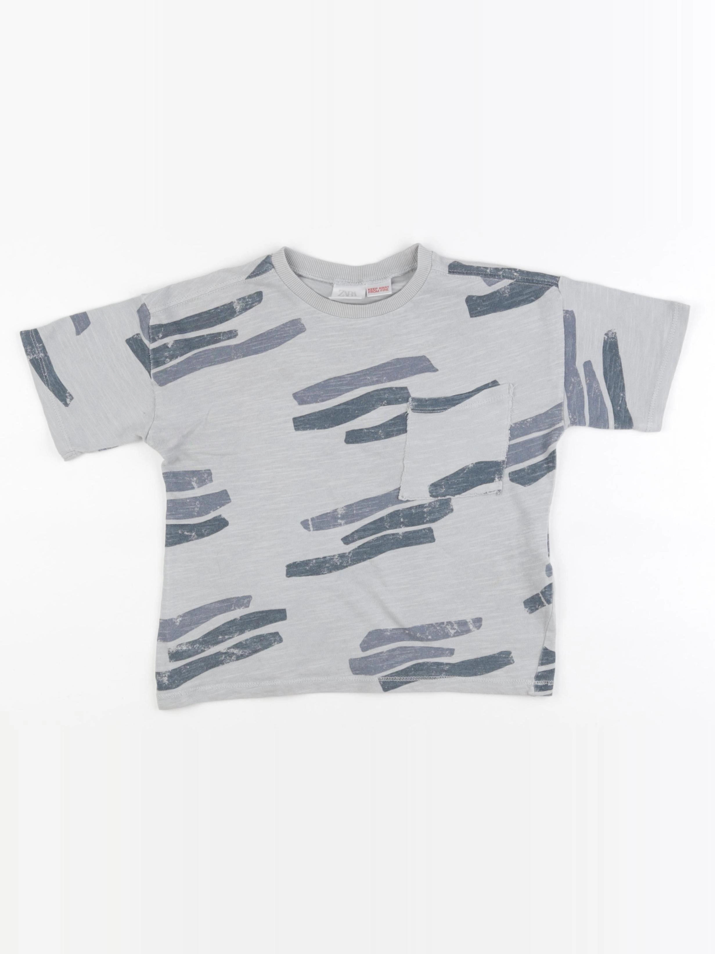 Zara - tee-shirt gris - 4/5 ans