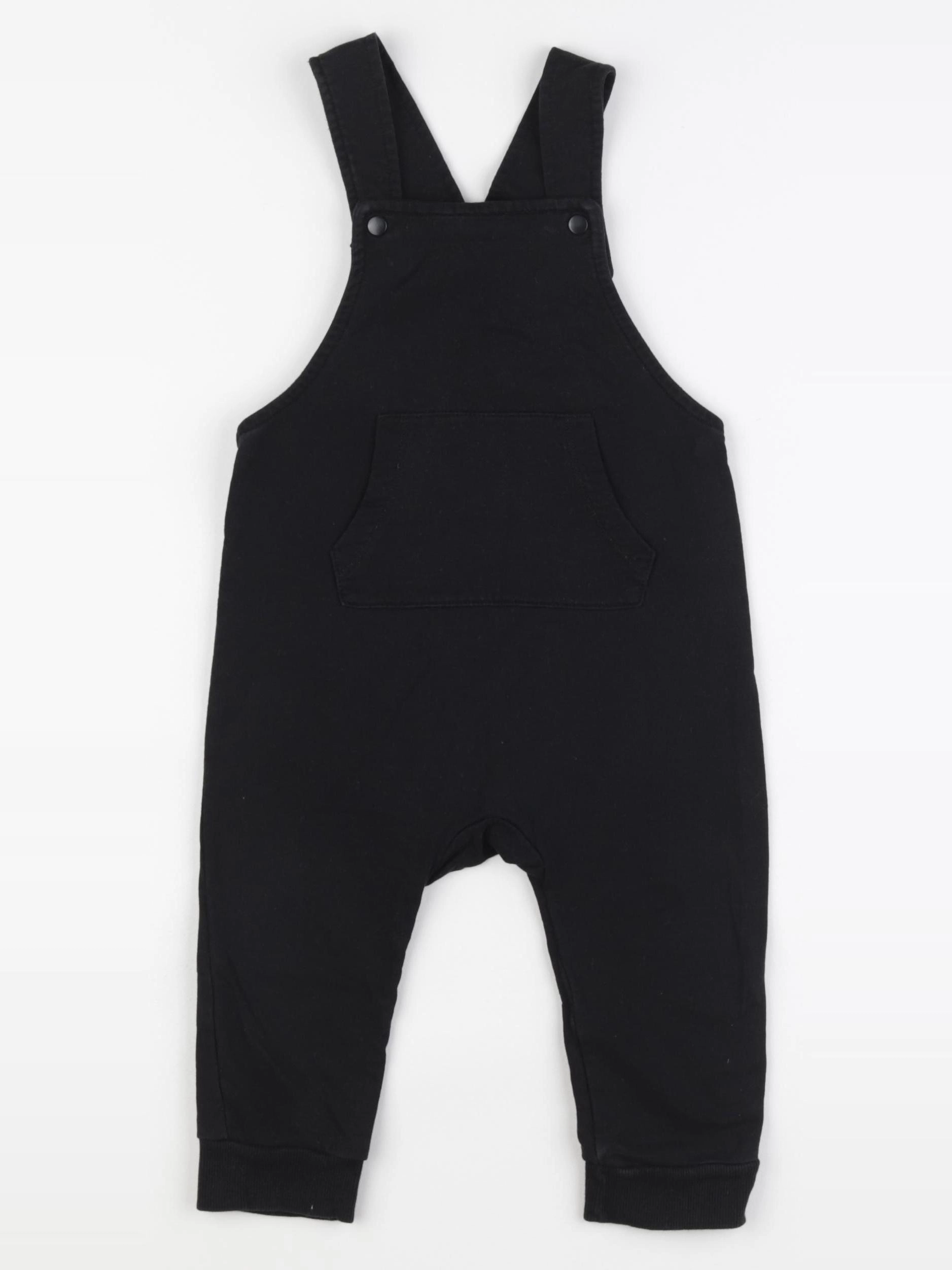 H&M - salopette noir - 12/18 mois