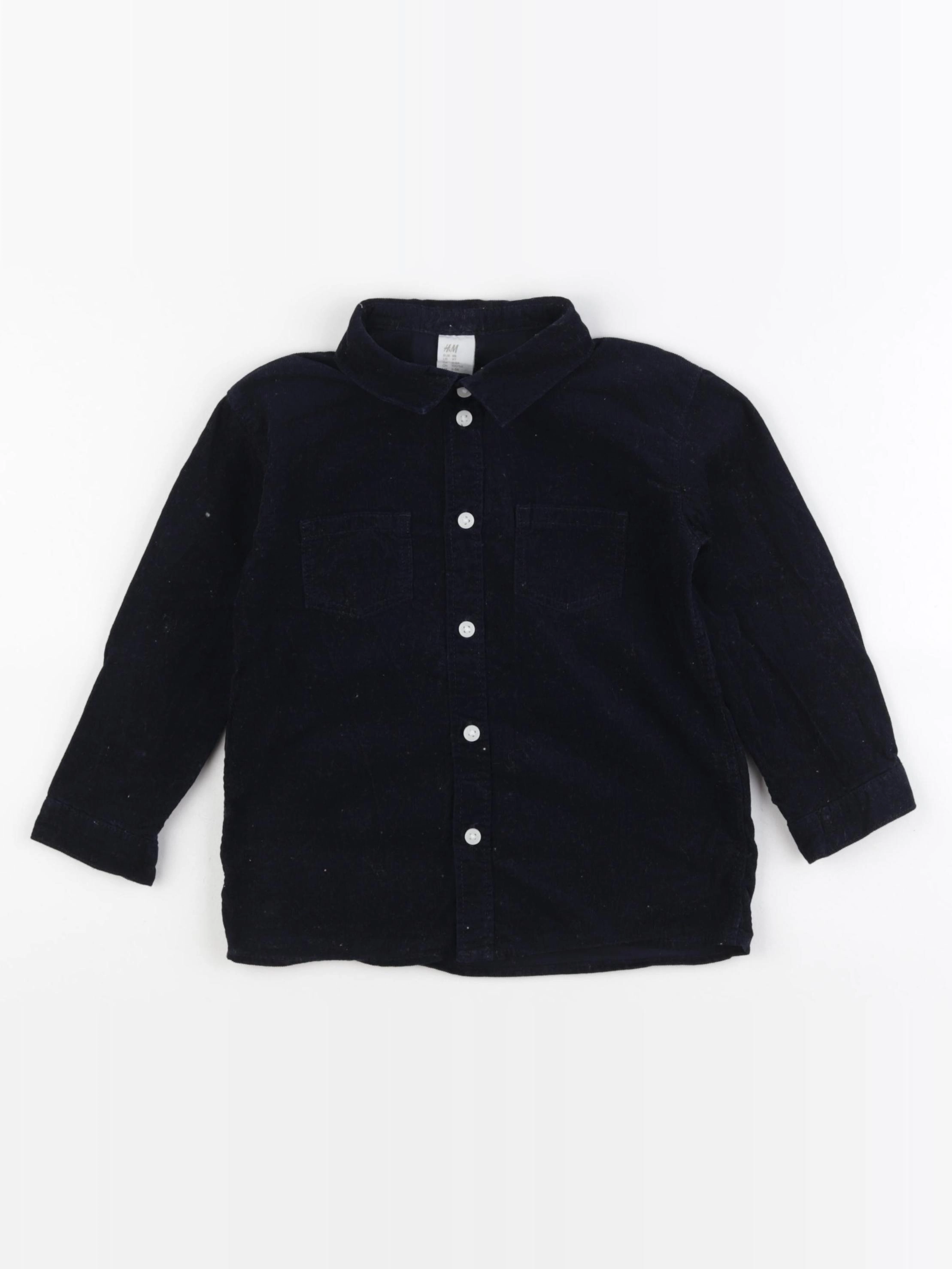 H&M - chemise bleu - 2/3 ans