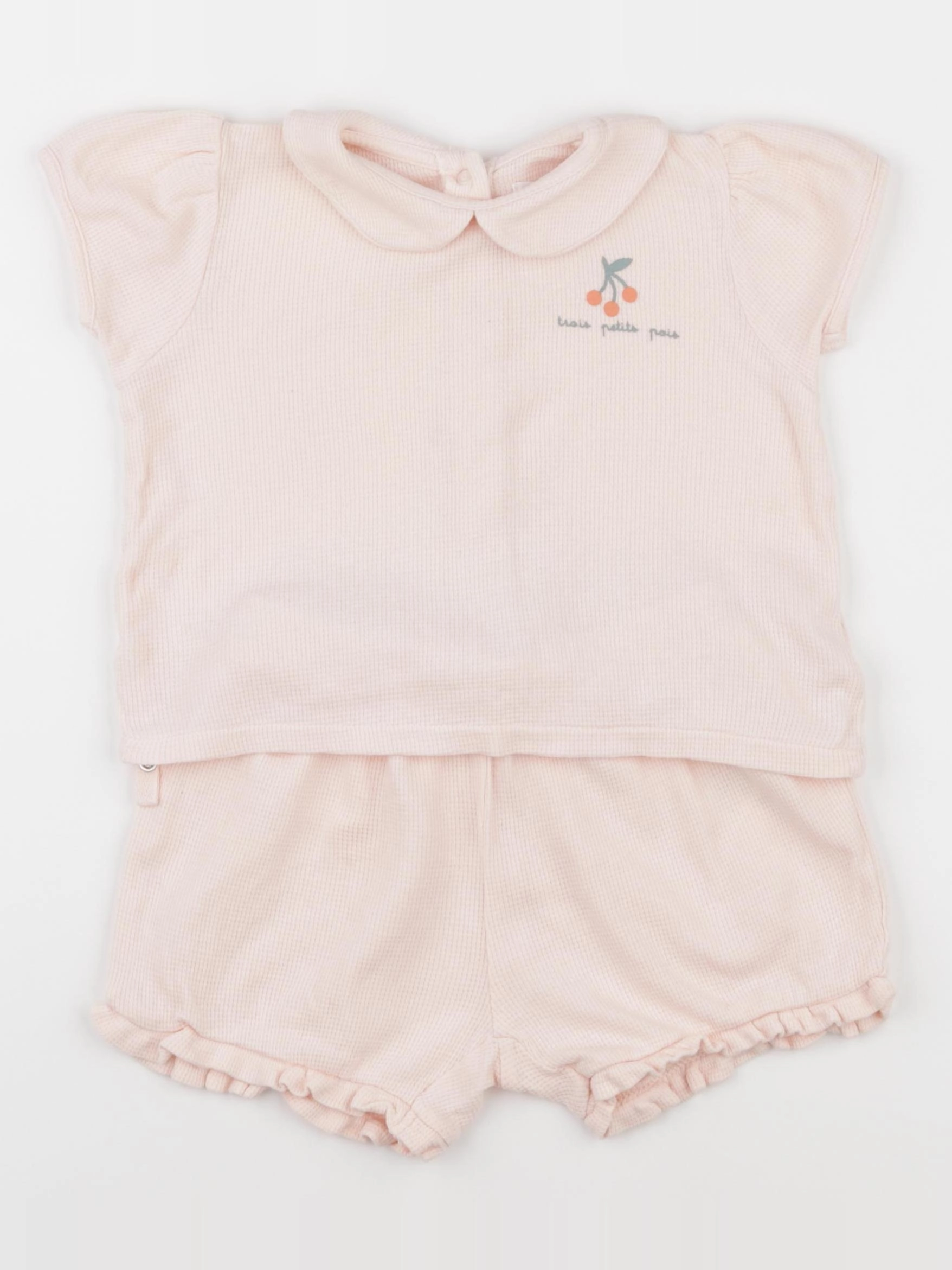 Vertbaudet - ensemble rose - 36 mois