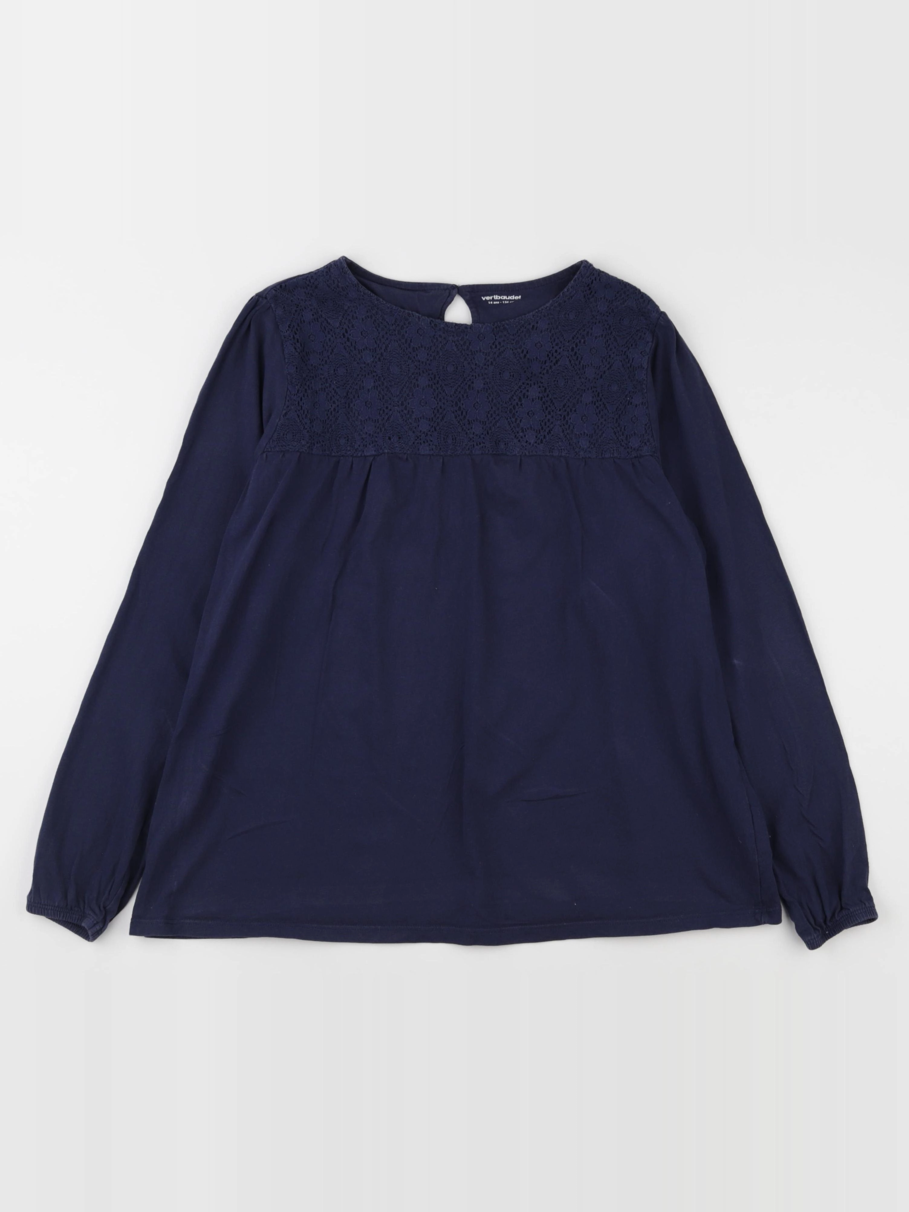 Vertbaudet - tee-shirt bleu - 14 ans