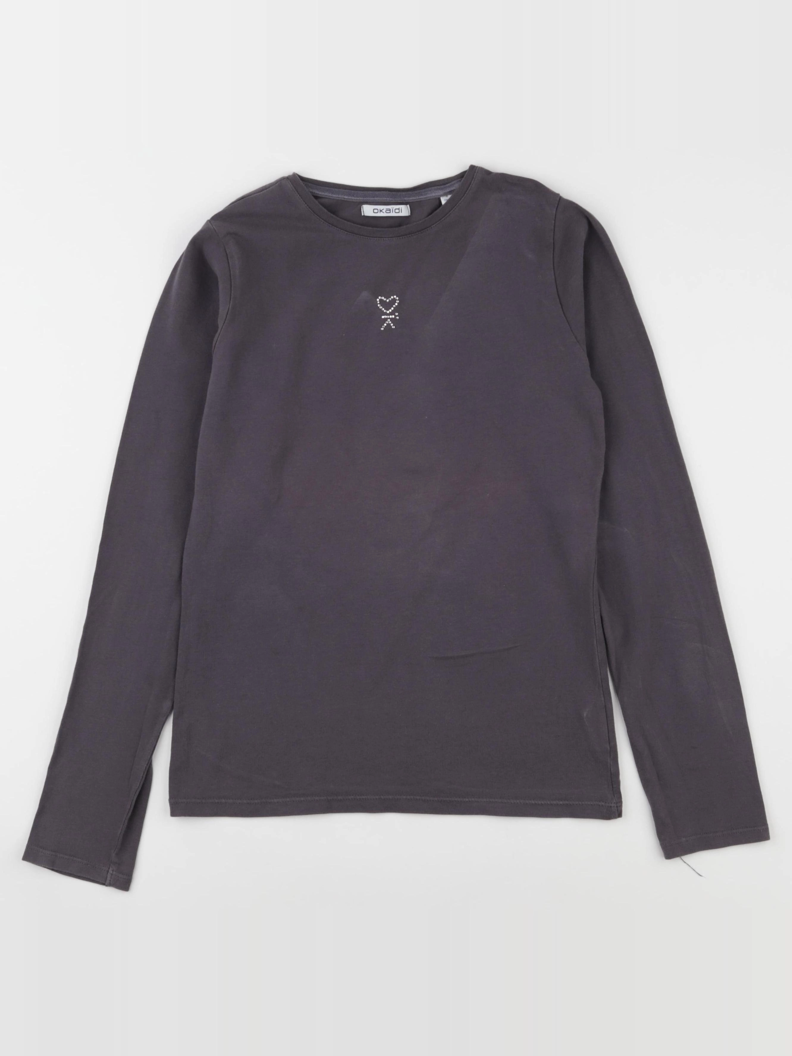Okaidi - tee-shirt gris - 14 ans