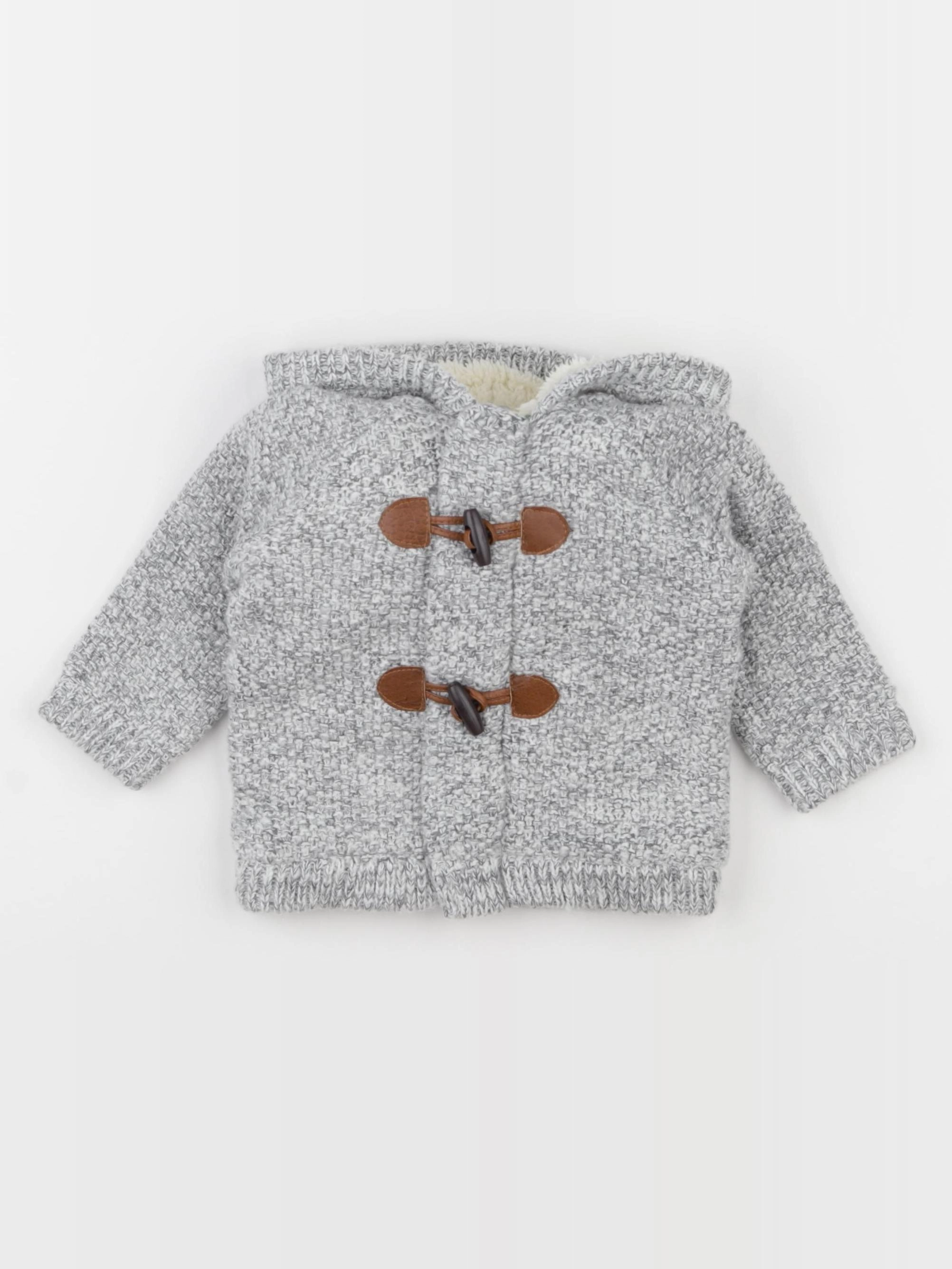 Vertbaudet - veste gris - 6 mois