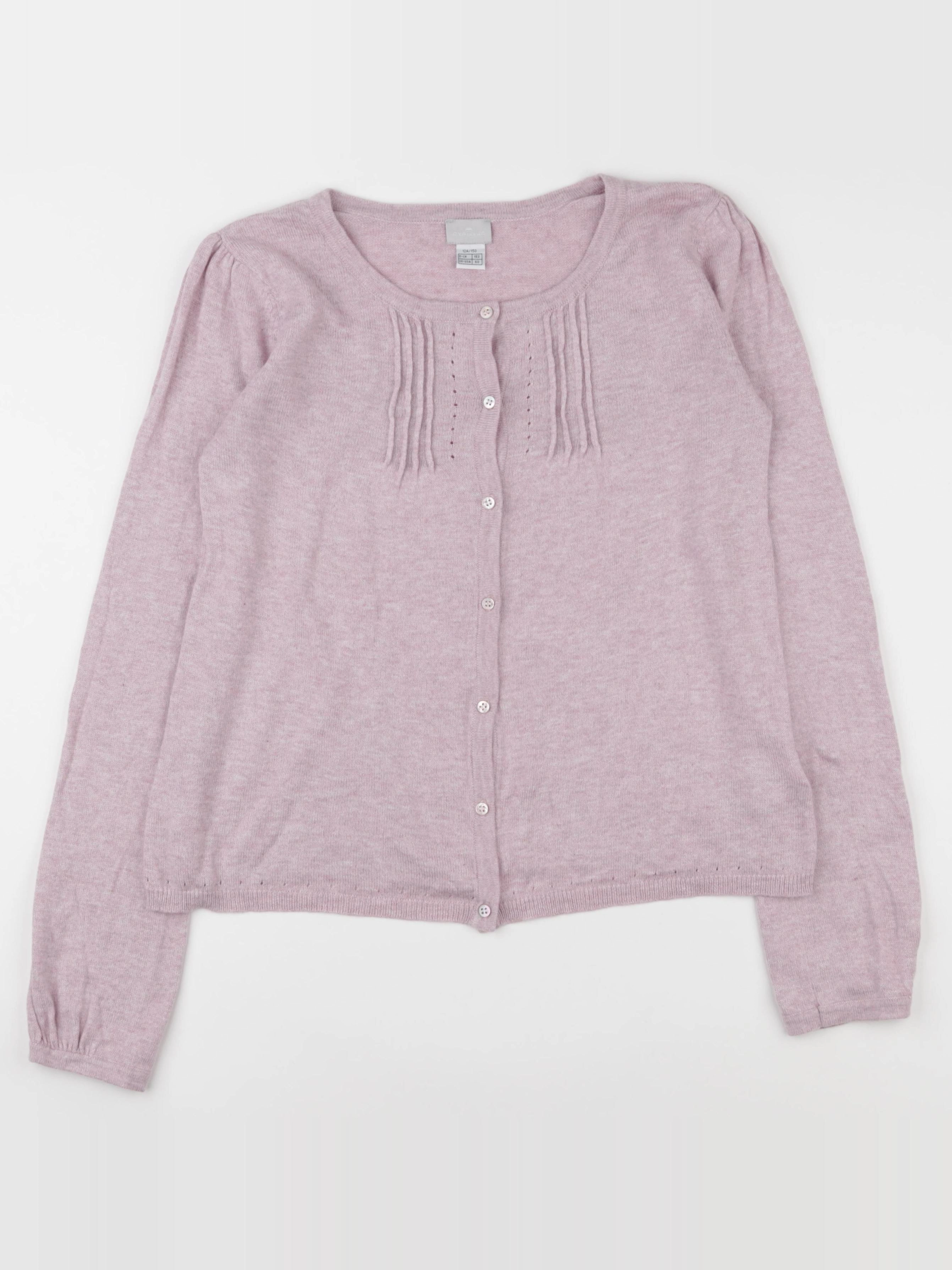 Cyrillus - gilet rose - 12 ans