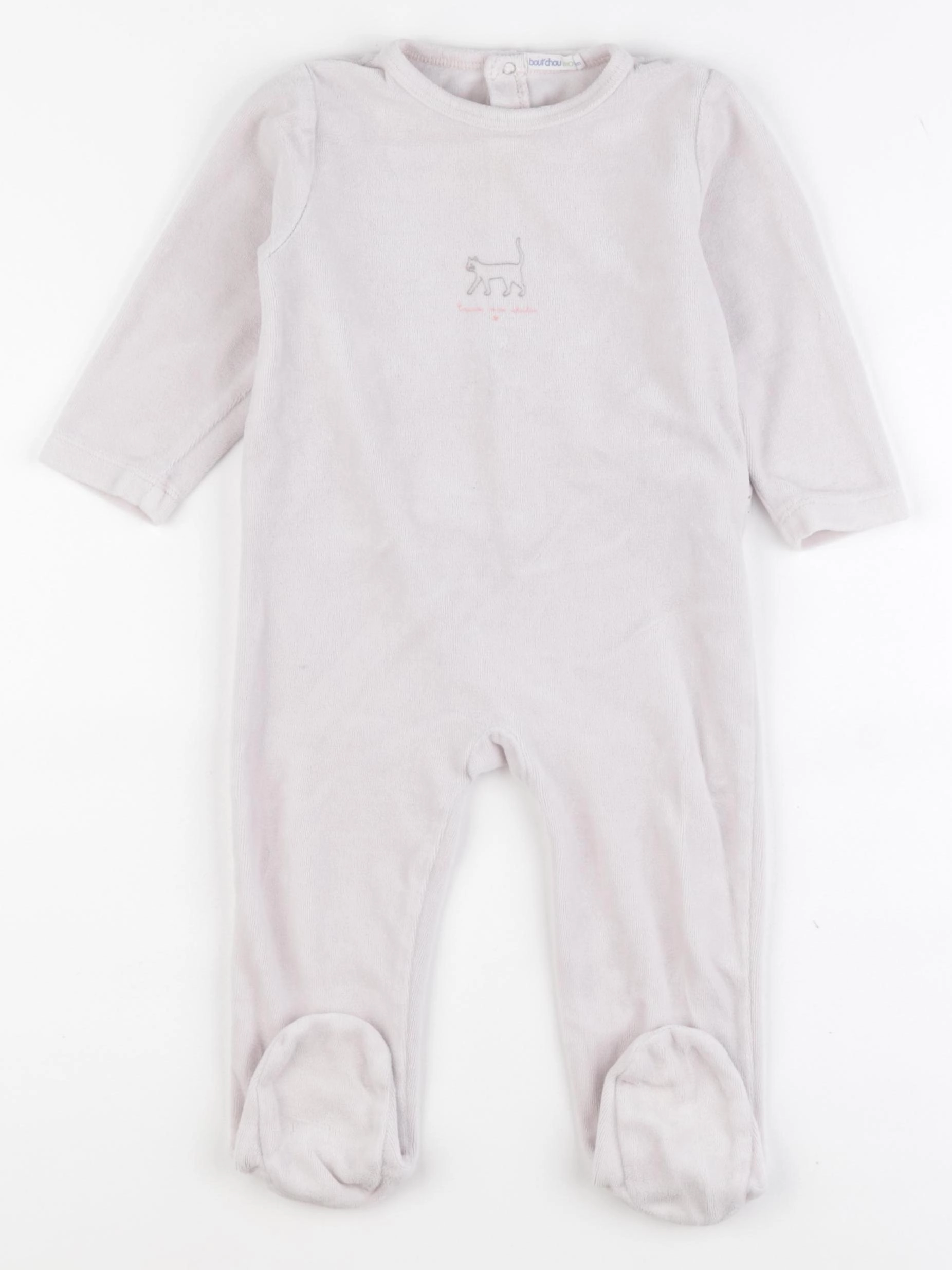 Boutchou - pyjama velours rose - 18 mois