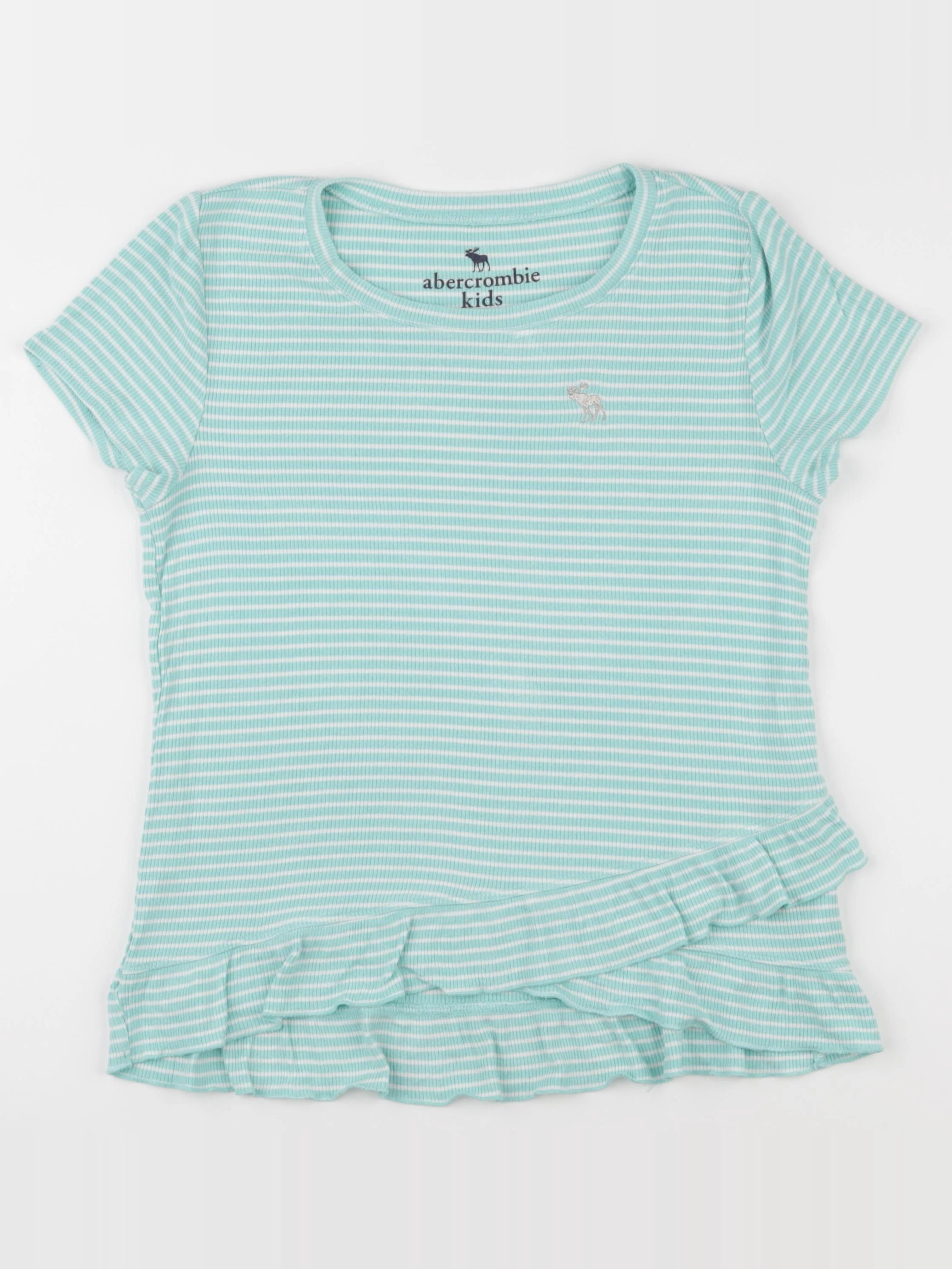 Abercrombie - tee-shirt bleu, blanc - 11/12 ans