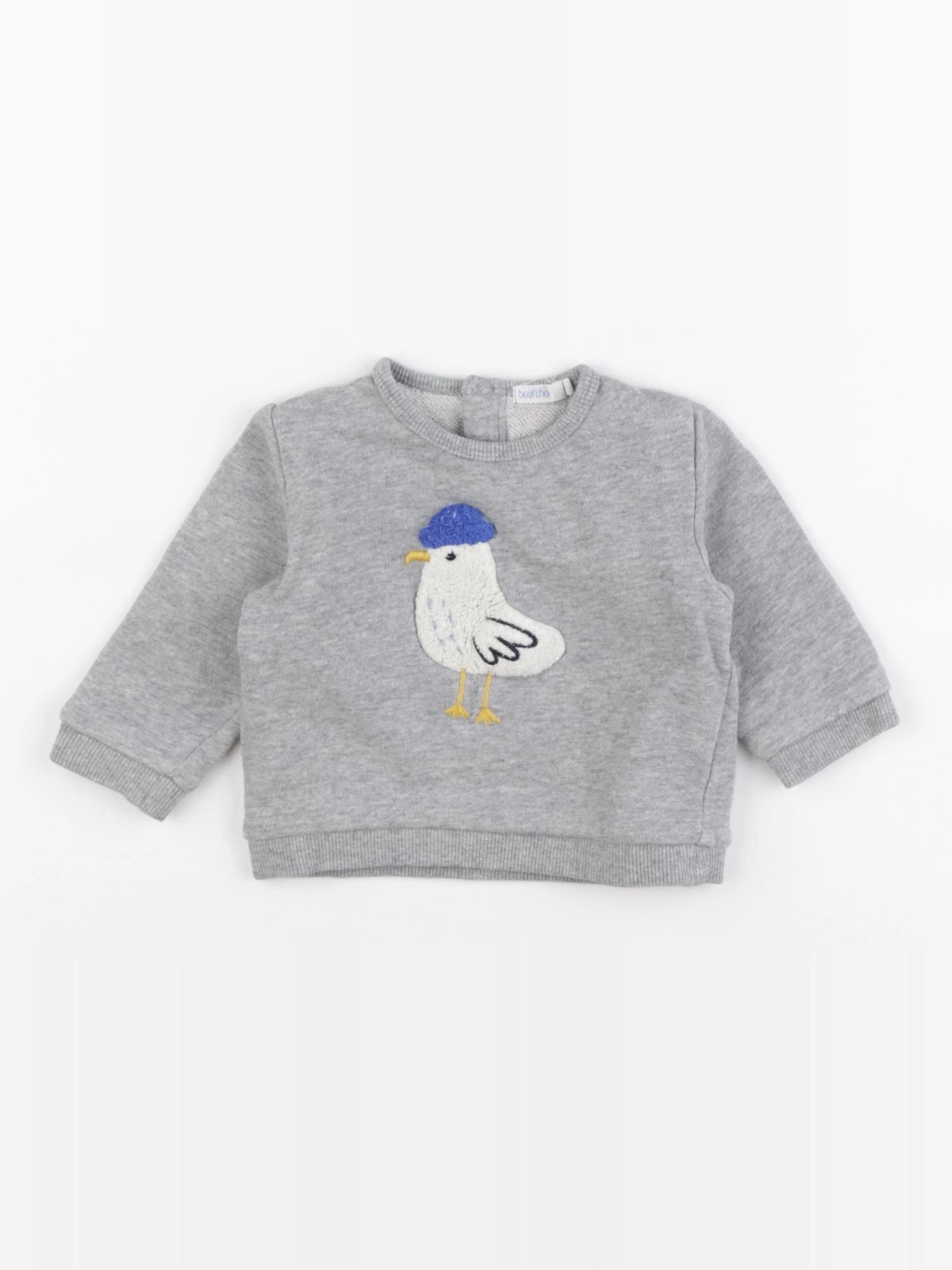 Boutchou - sweat gris - 6 mois