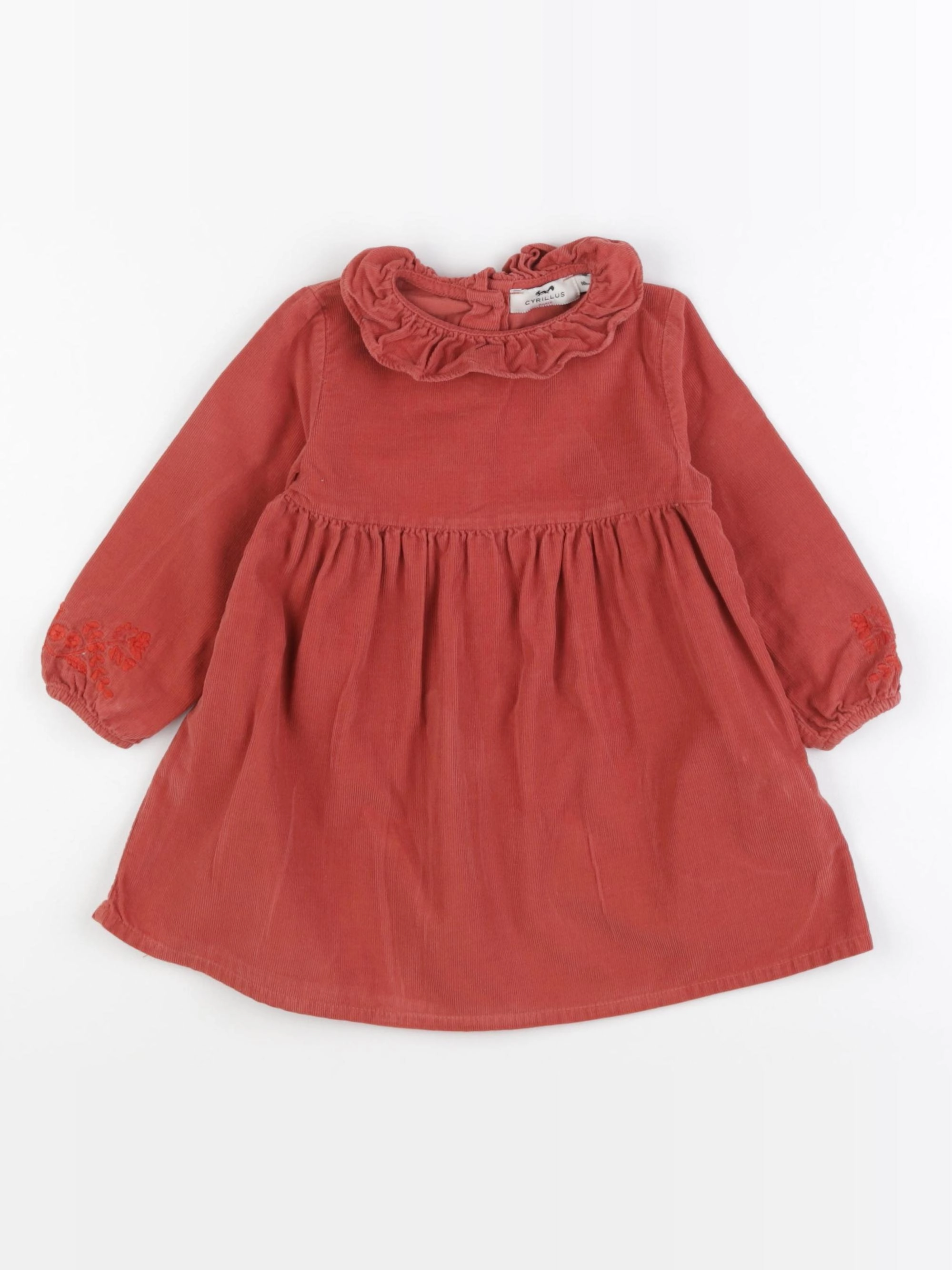 Cyrillus - robe rouge - 18 mois