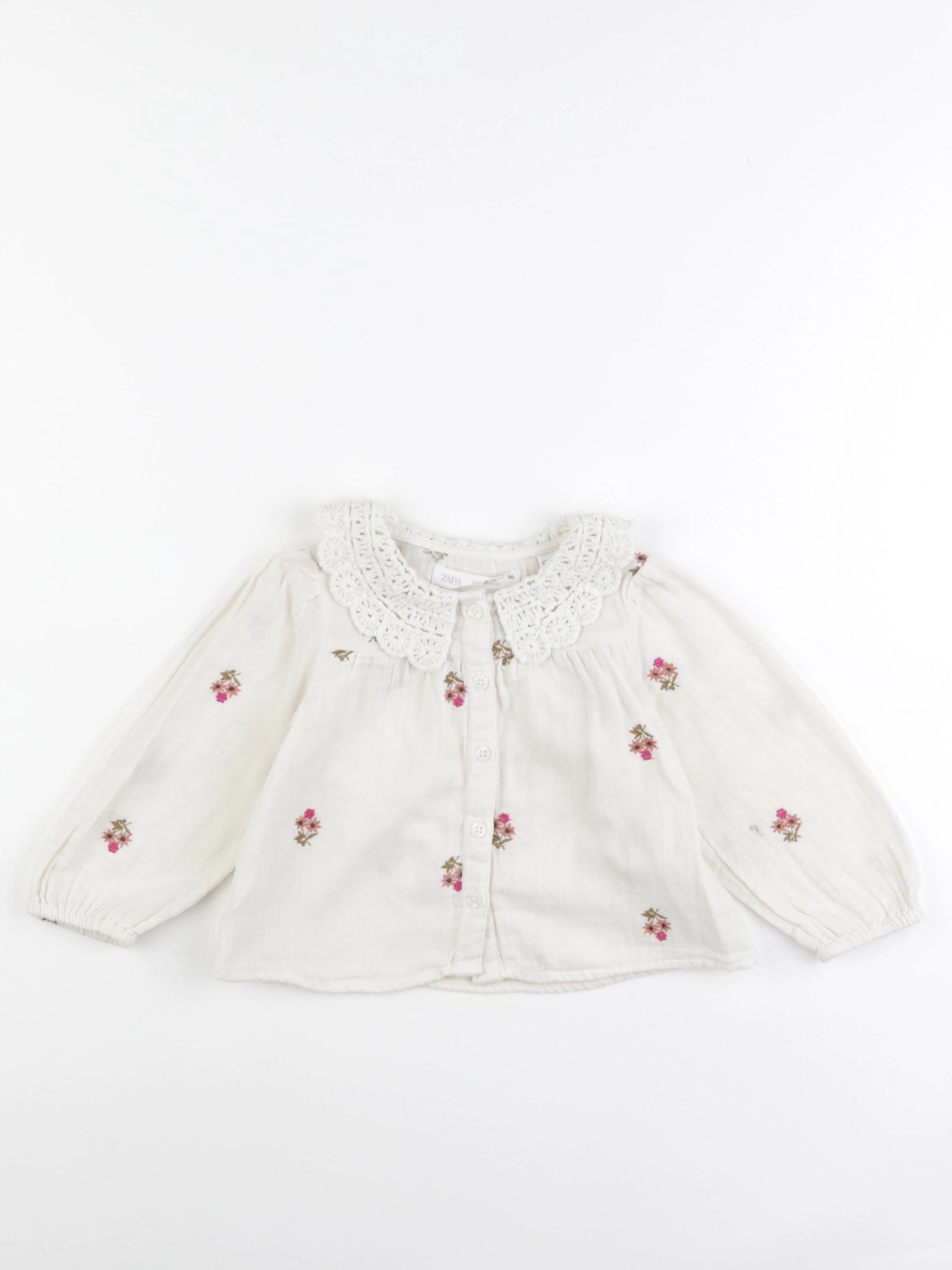 Zara - blouse beige - 9/12 mois