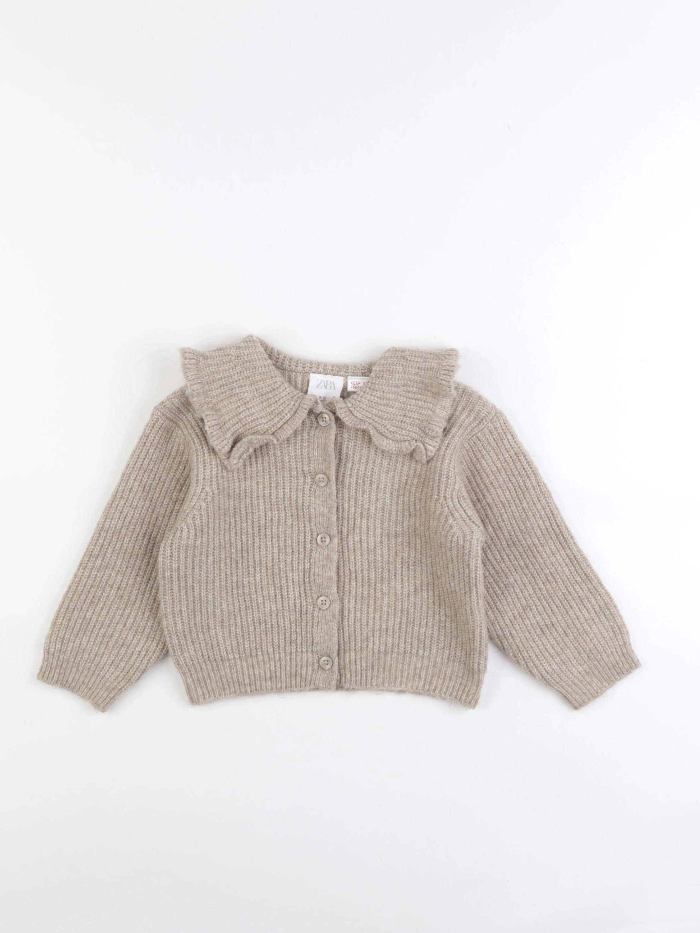 Zara - gilet marron - 9/12 mois