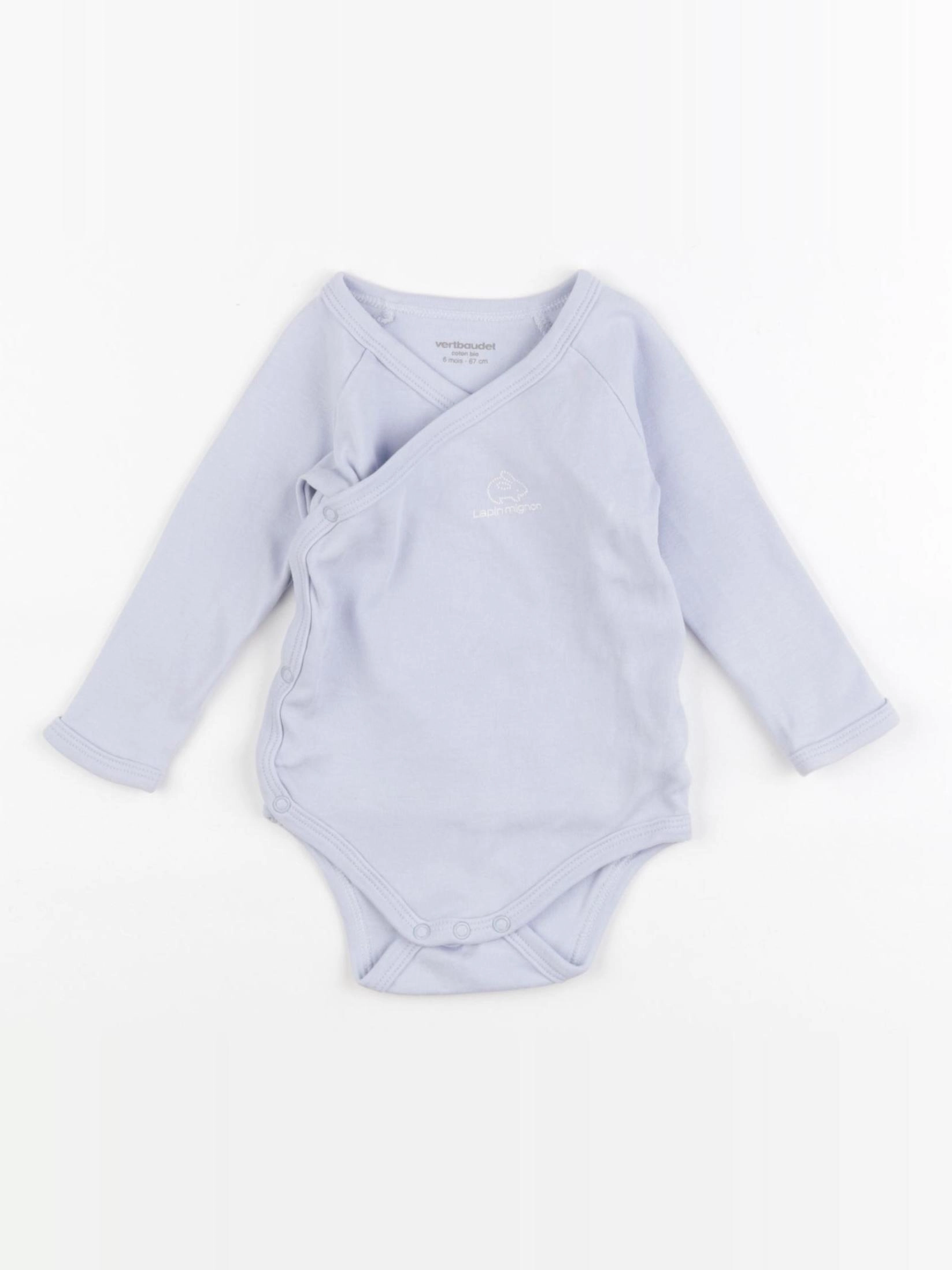 Vertbaudet - body bleu - 6 mois