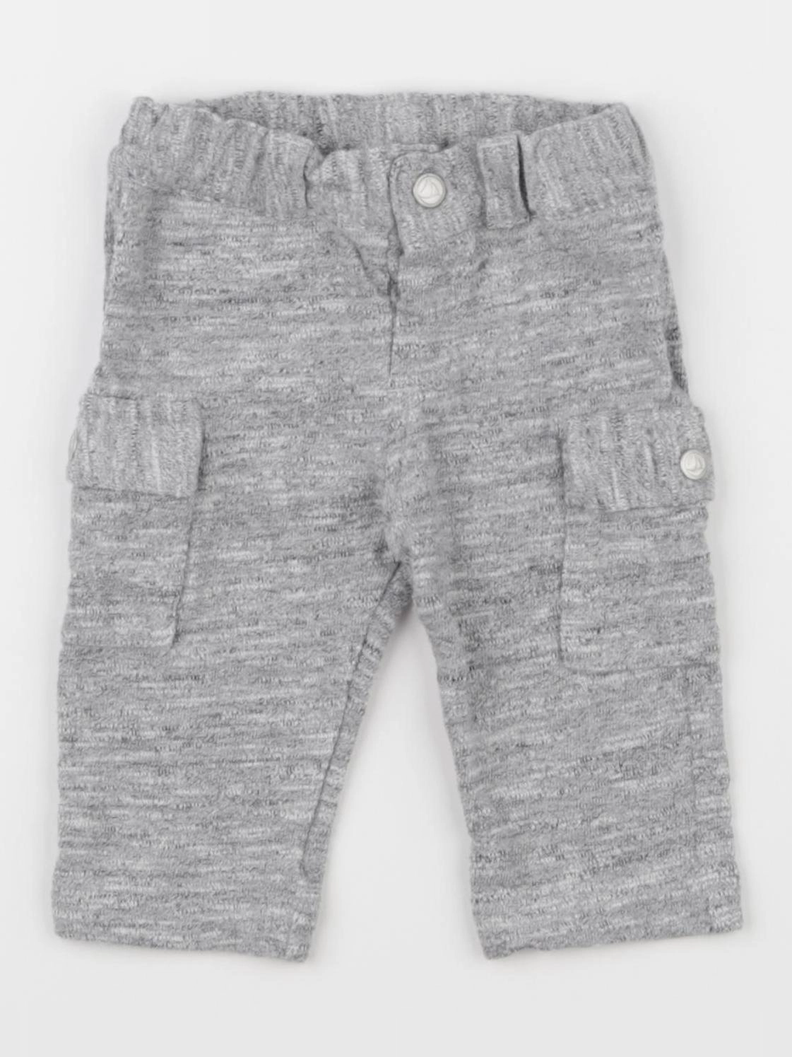 Petit Bateau - pantalon gris - 3 mois