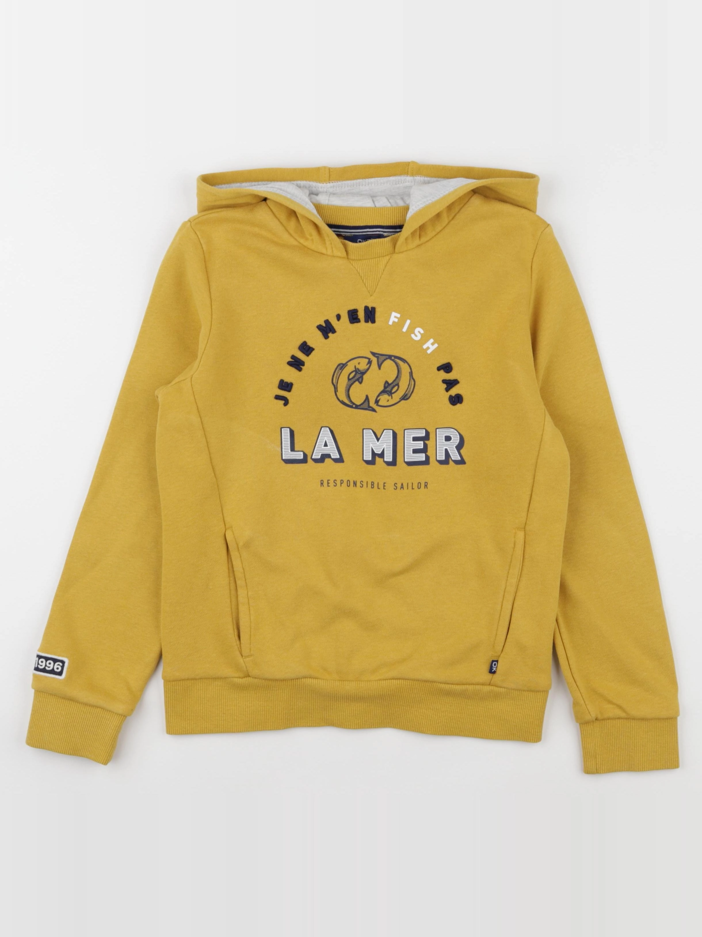 Okaidi - sweat jaune - 8 ans