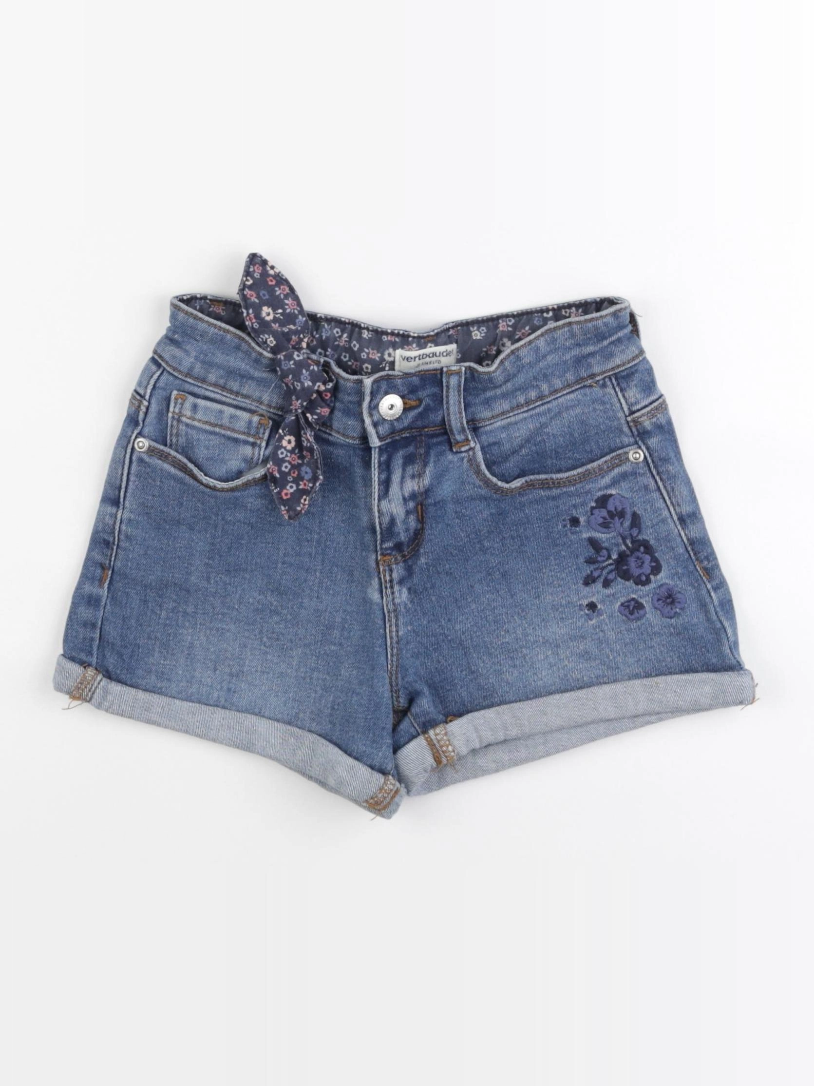 Vertbaudet - short bleu - 8 ans