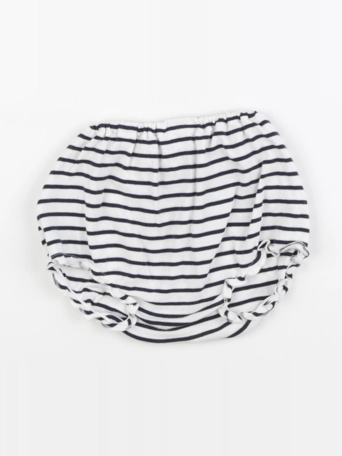 Petit Bateau - bloomer blanc, bleu - 6 mois