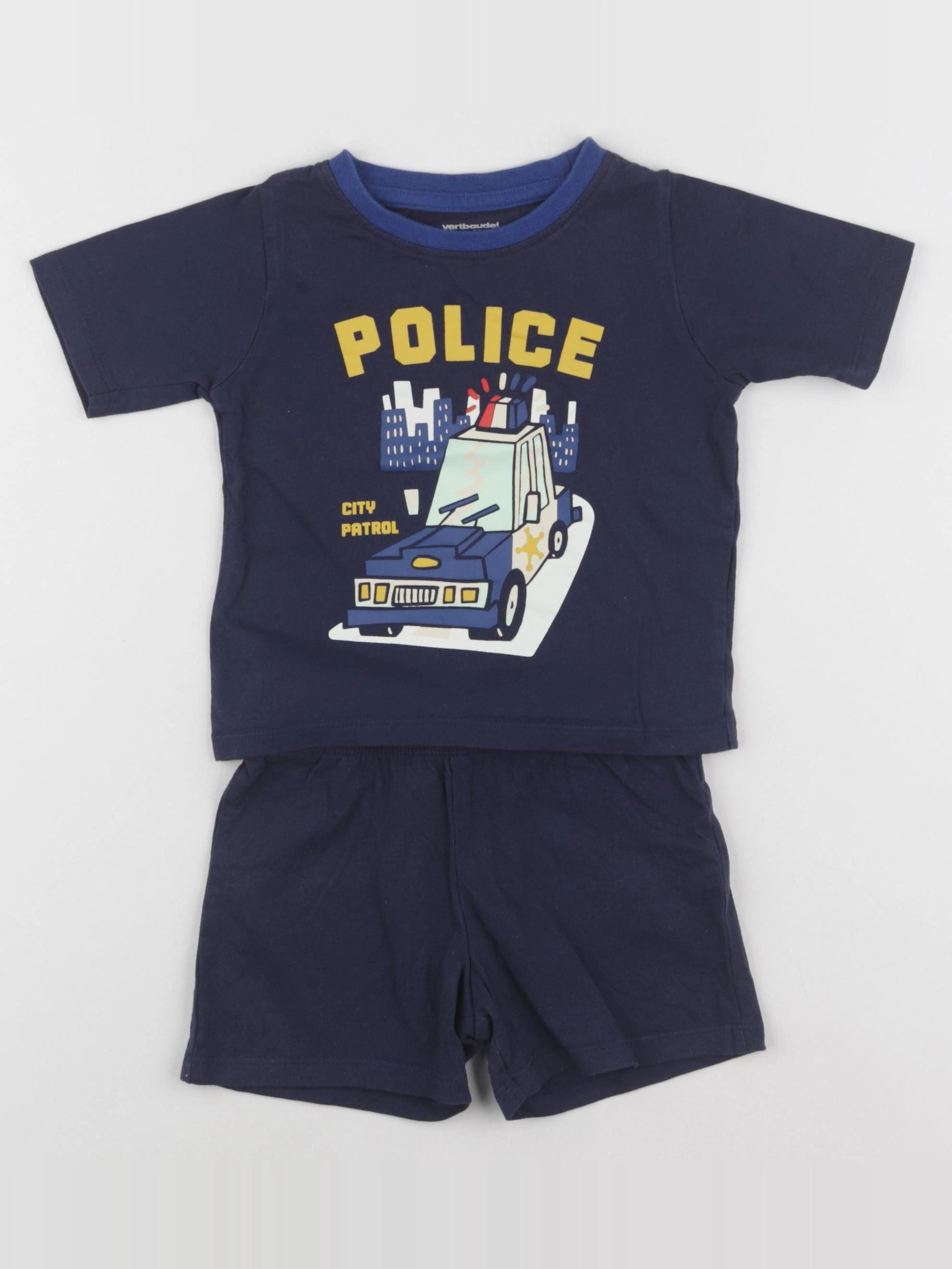 Vertbaudet - pyjama coton bleu - 2 ans