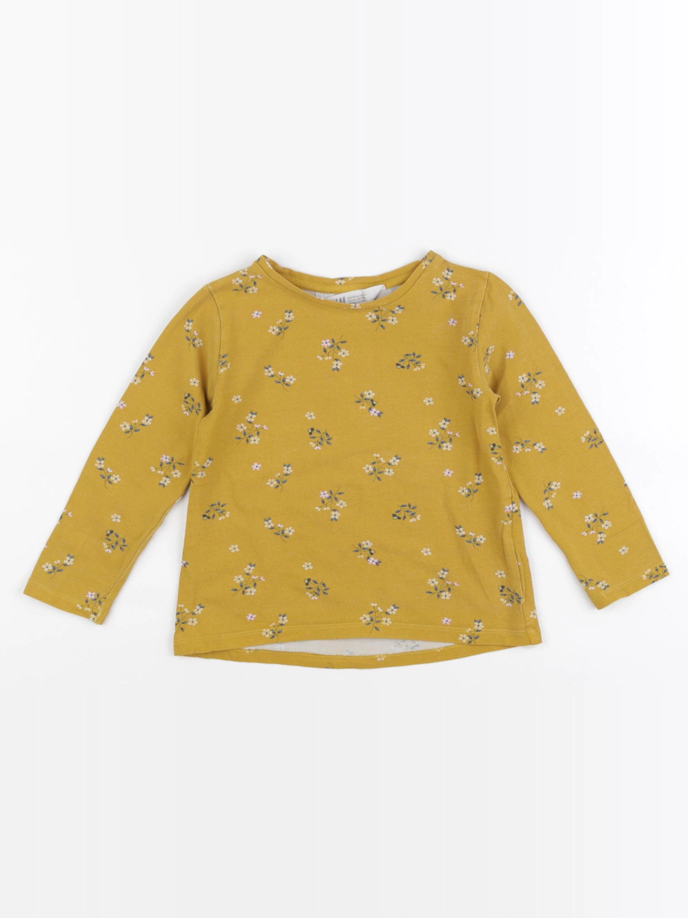 H&M - tee-shirt jaune - 2/4 ans