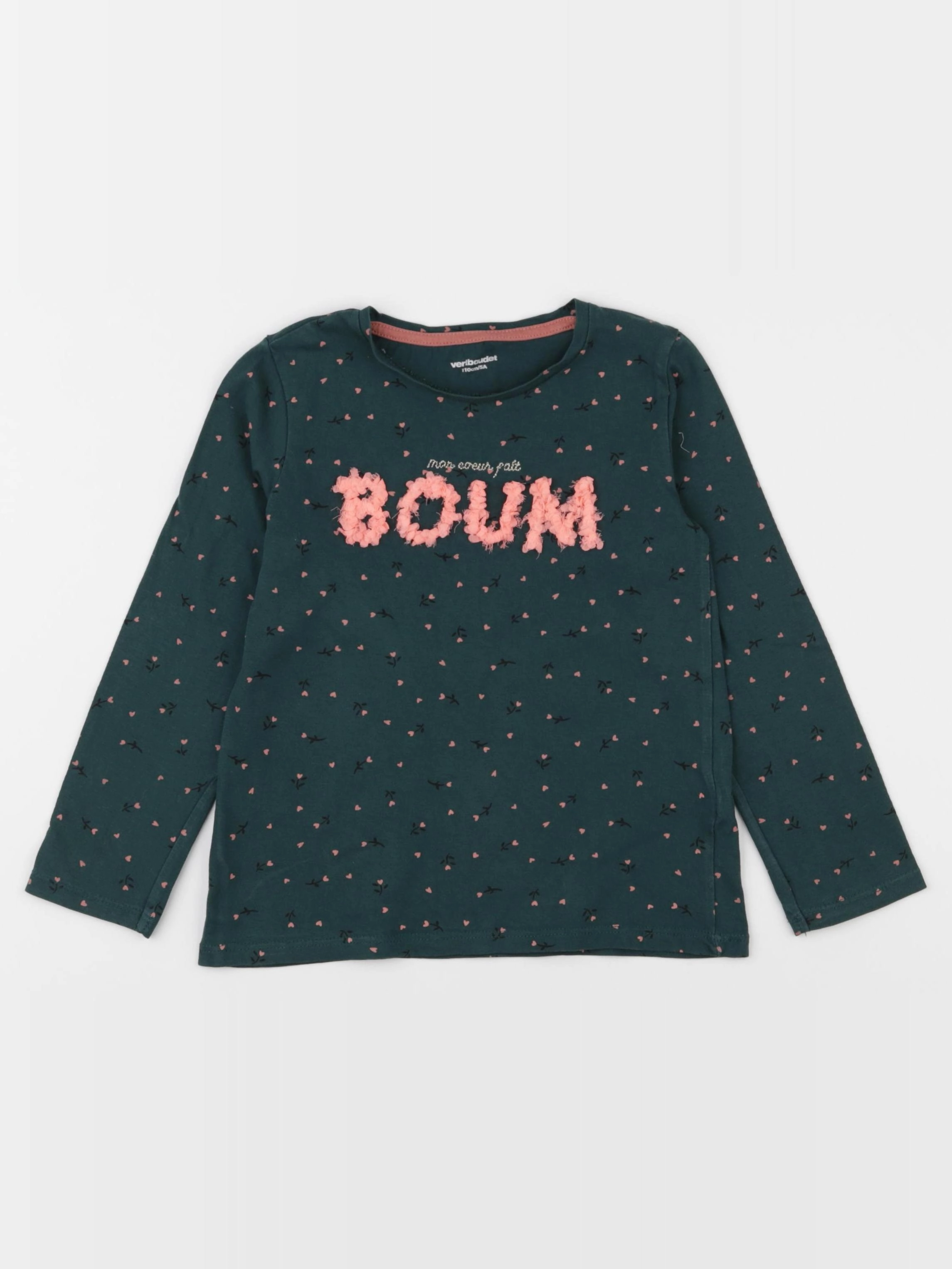 Vertbaudet - tee-shirt vert - 5 ans