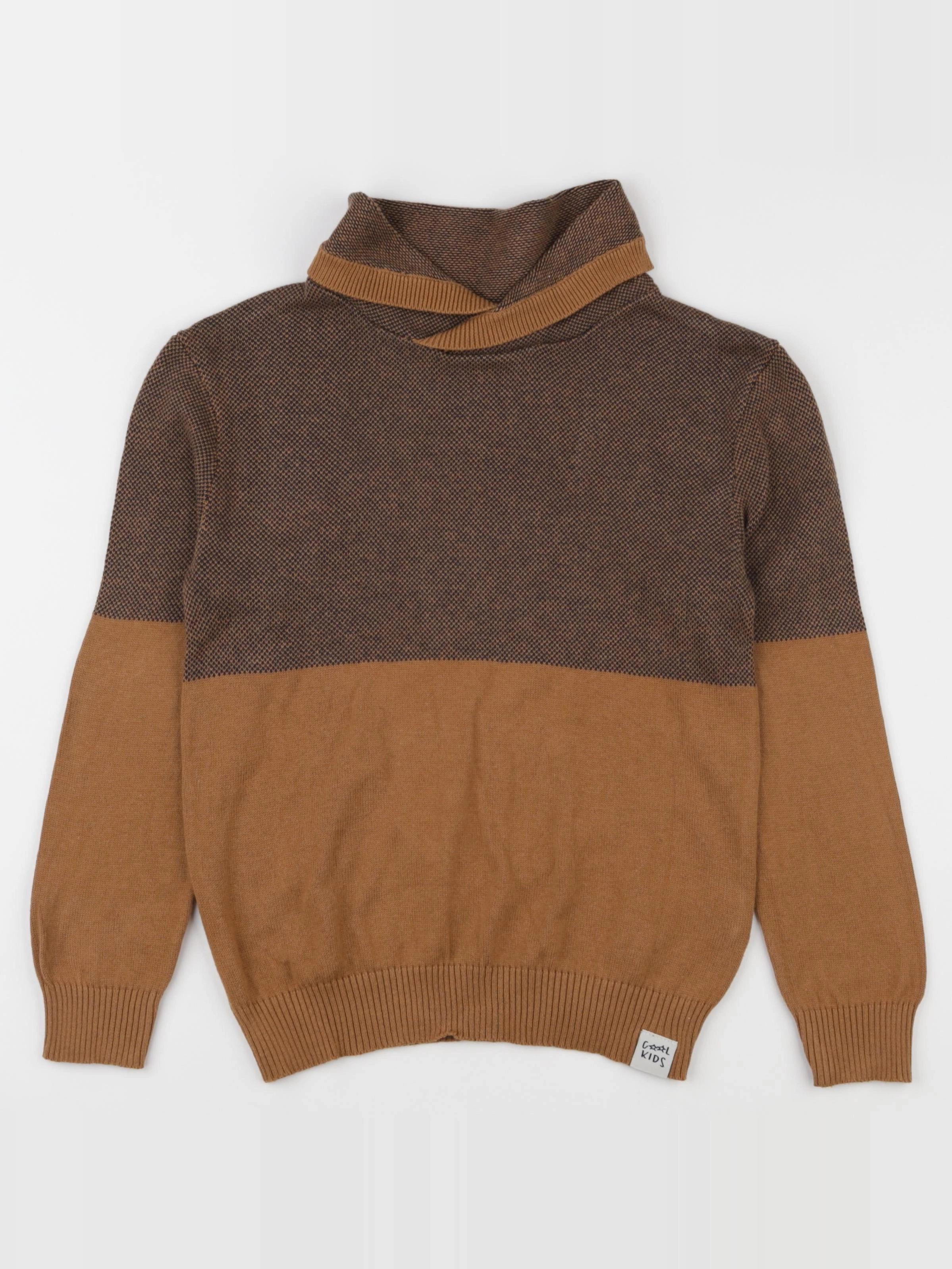 Vertbaudet - pull marron - 8 ans