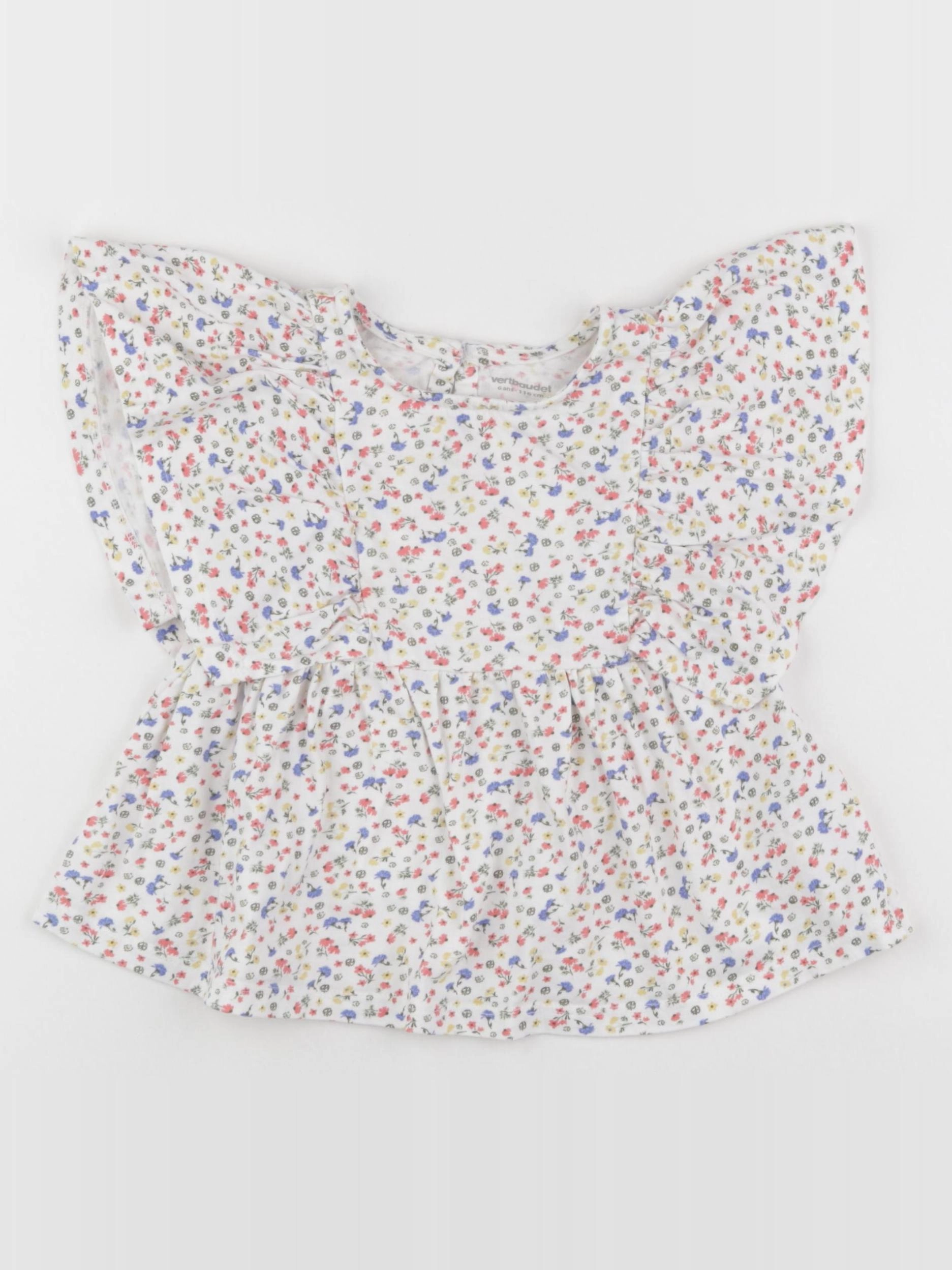 Vertbaudet - tee-shirt blanc - 6 ans