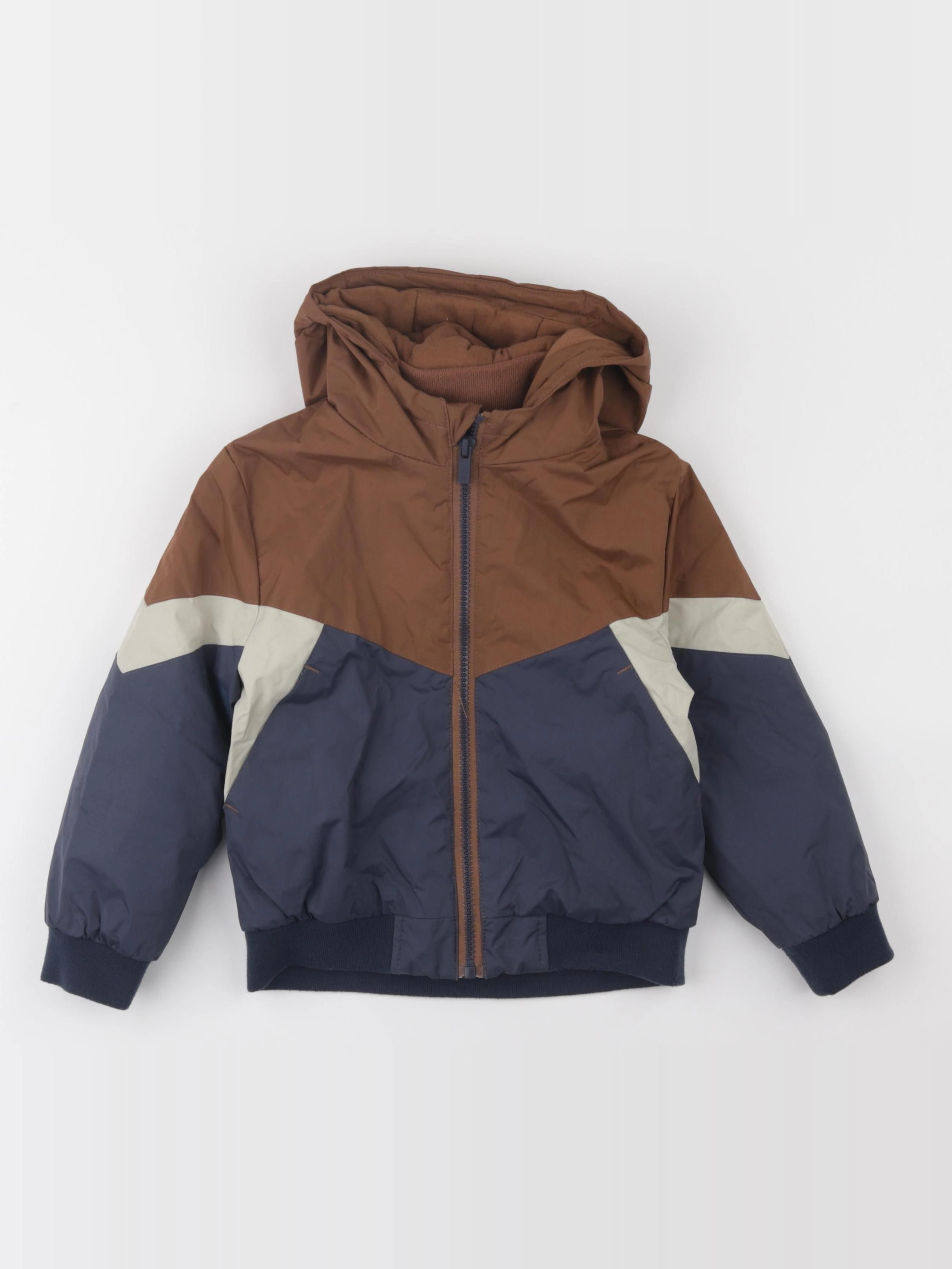 Vertbaudet - imperméable bleu, marron - 4 ans