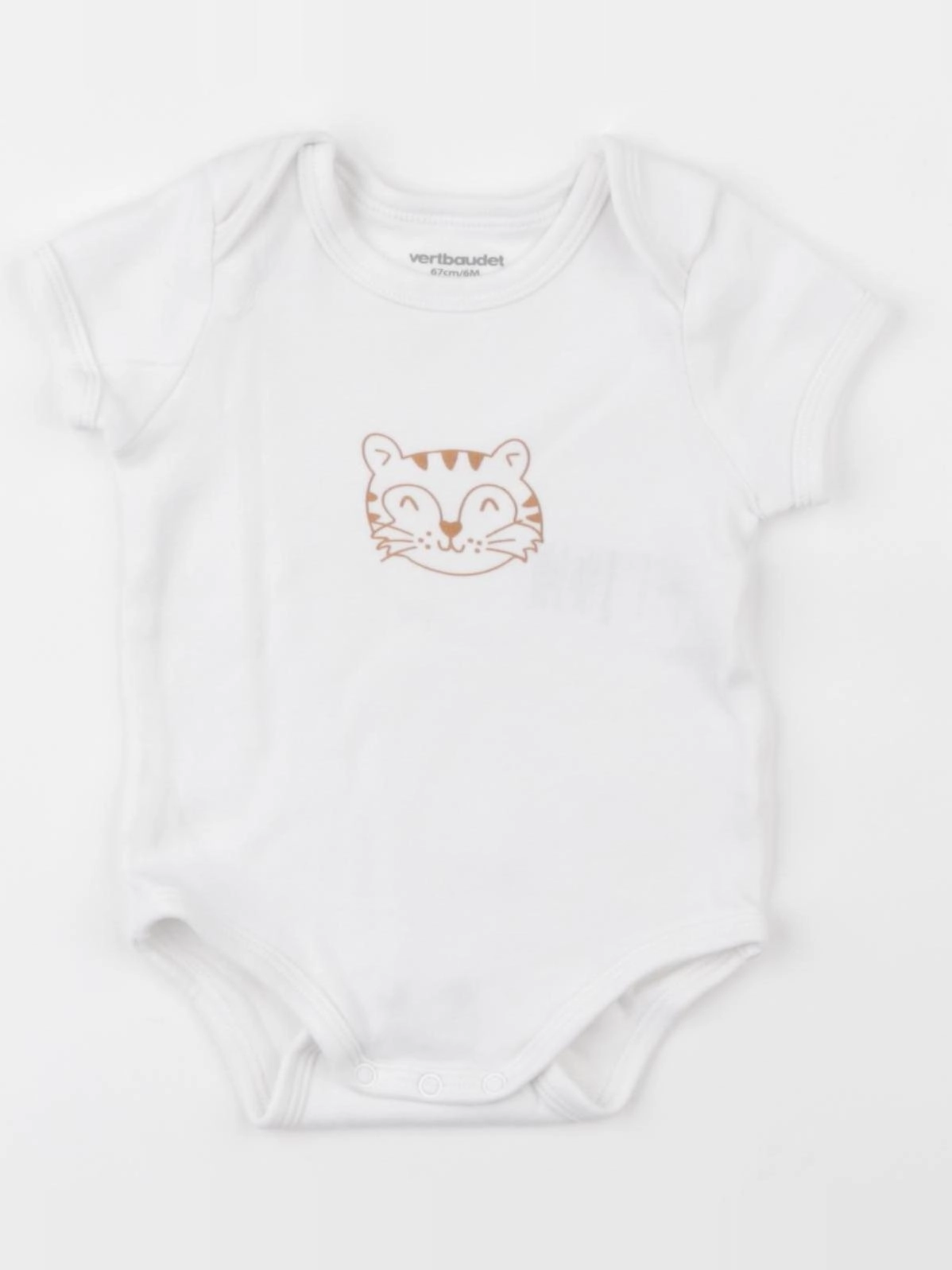 Vertbaudet - body blanc - 6 mois