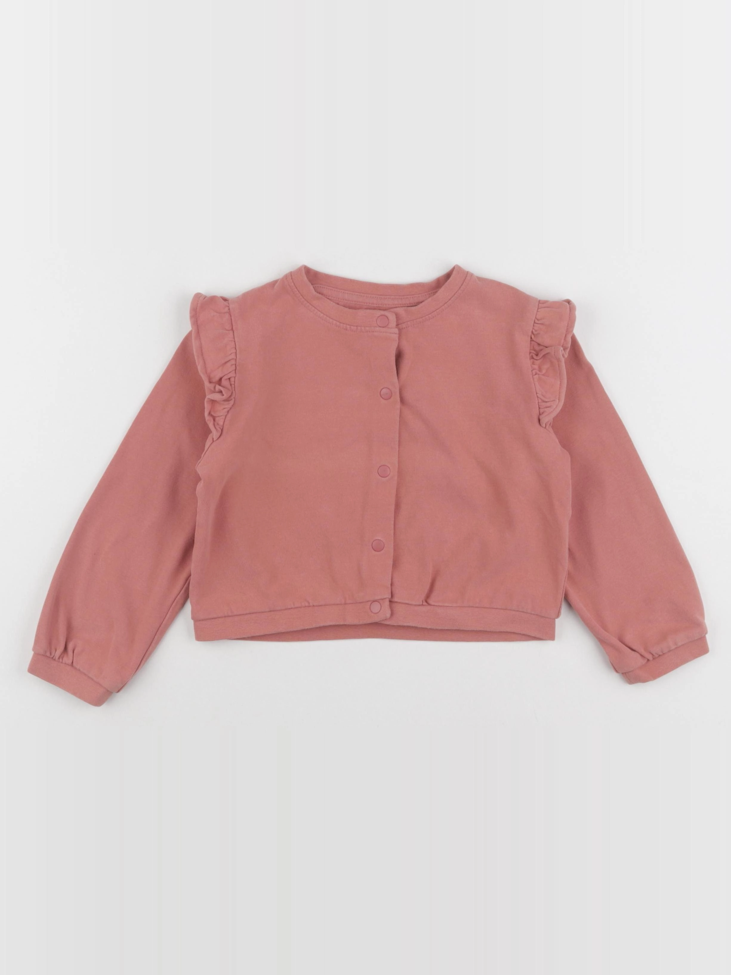 Vertbaudet - sweat rose - 6 ans
