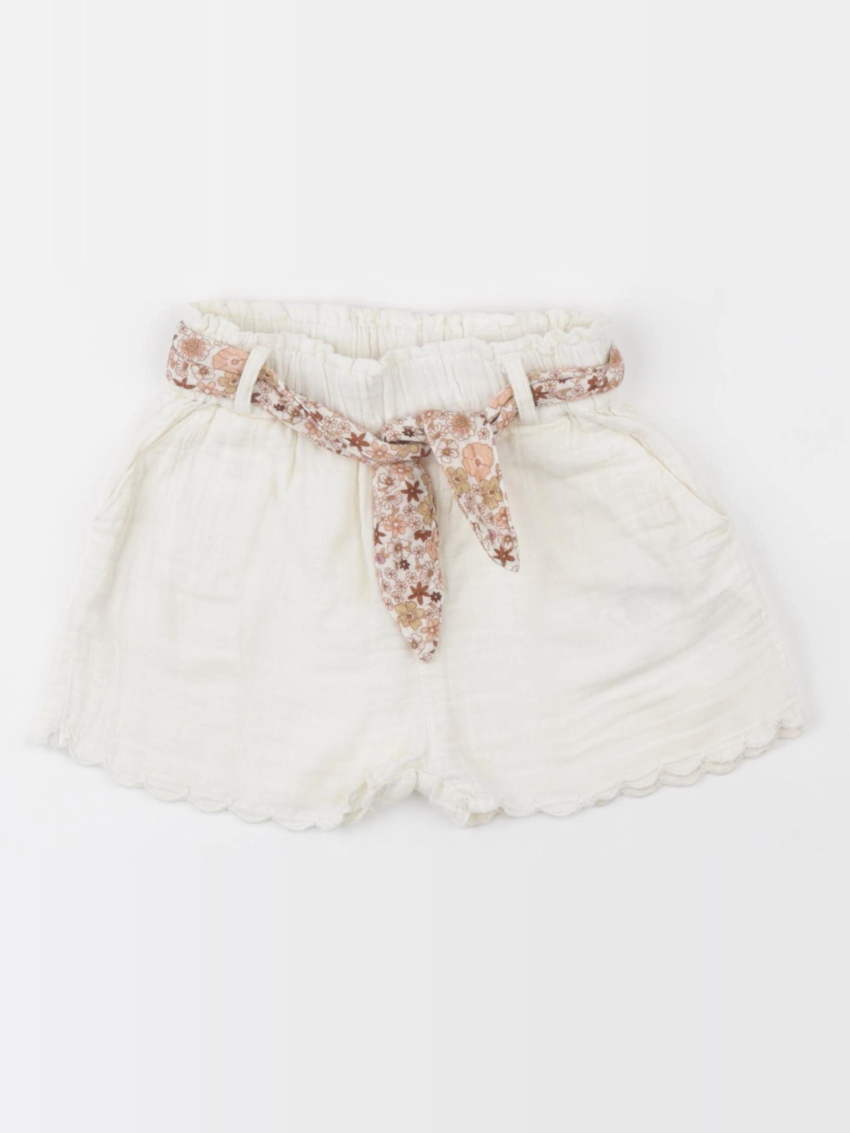 Vertbaudet - short blanc - 2 ans