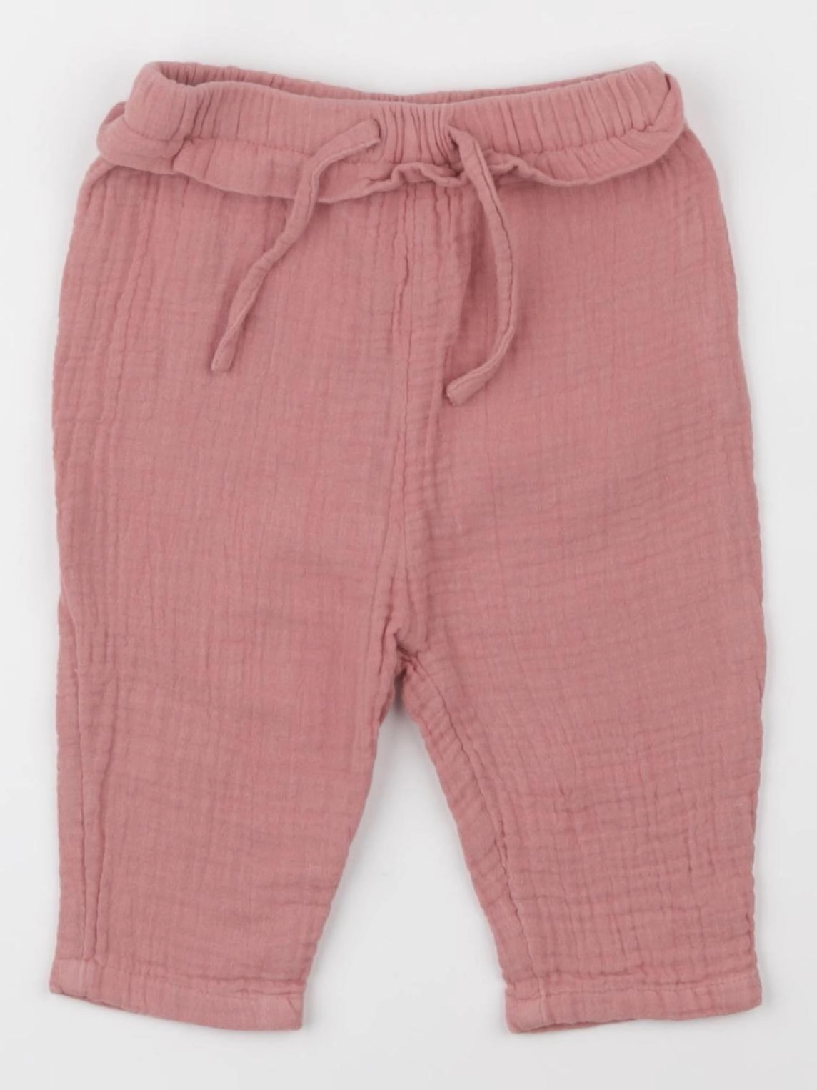 Vertbaudet - pantalon rouge - 6 mois