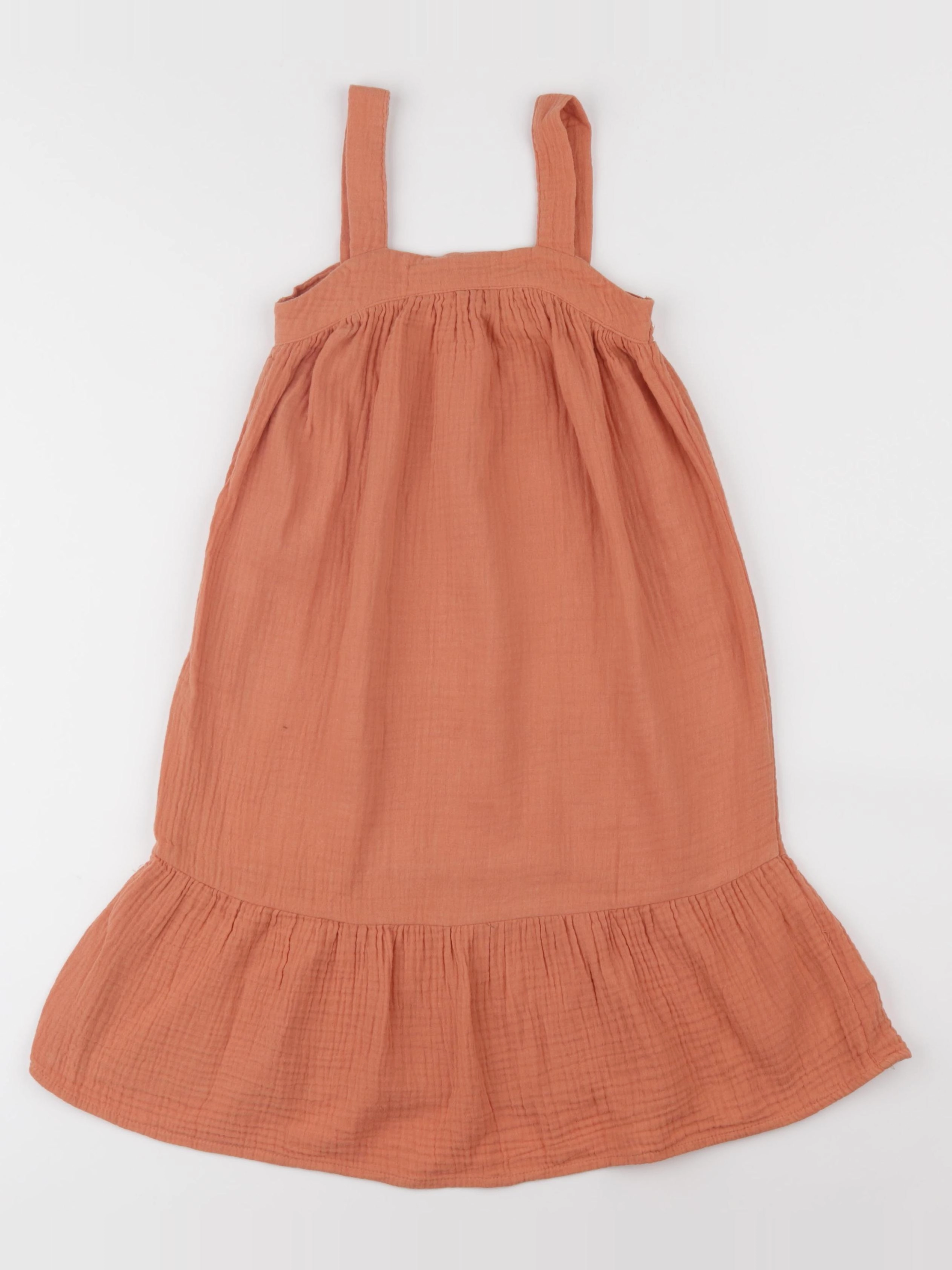 Vertbaudet - robe orange - 4 ans
