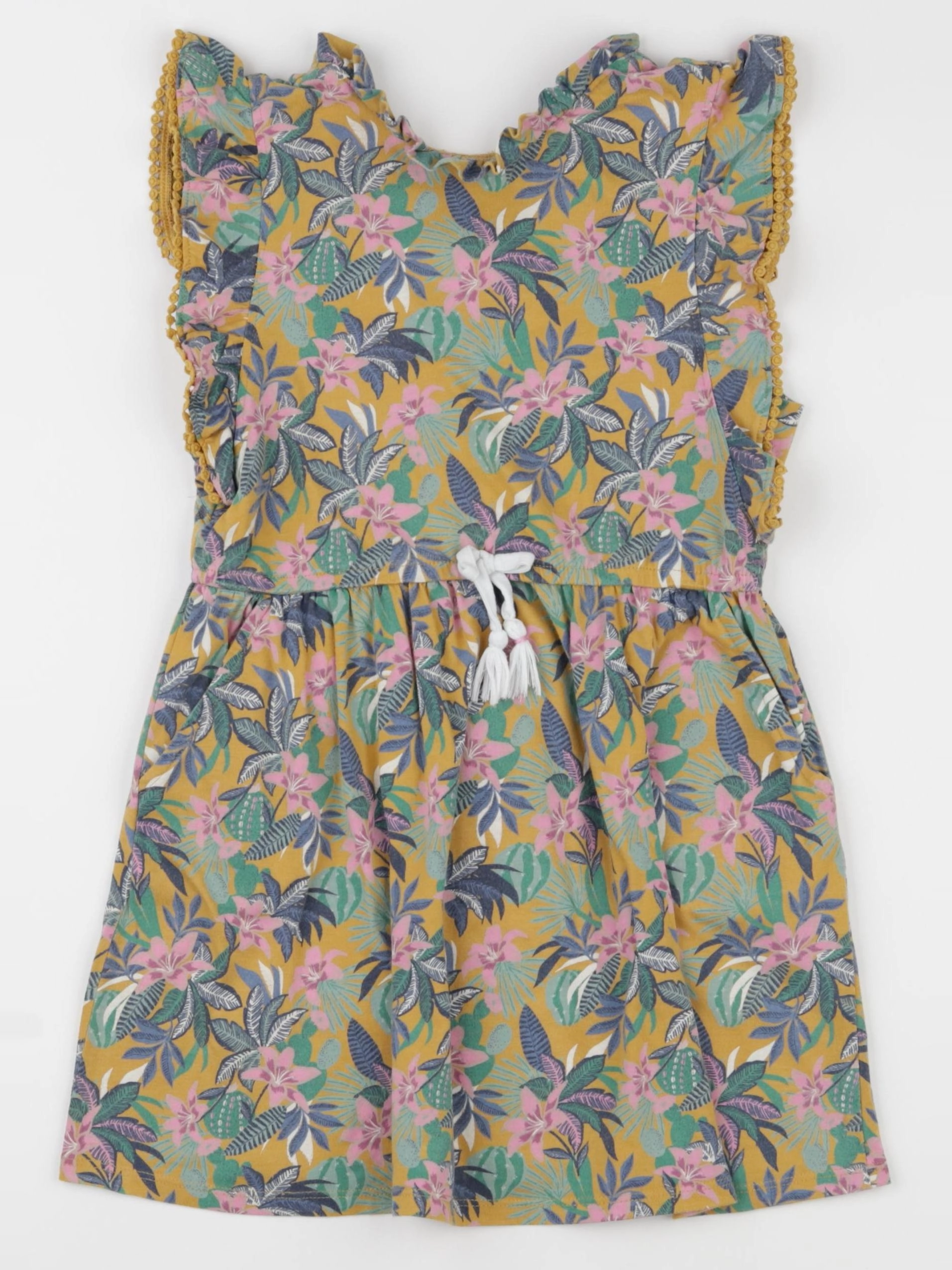 Vertbaudet - robe jaune - 6 ans