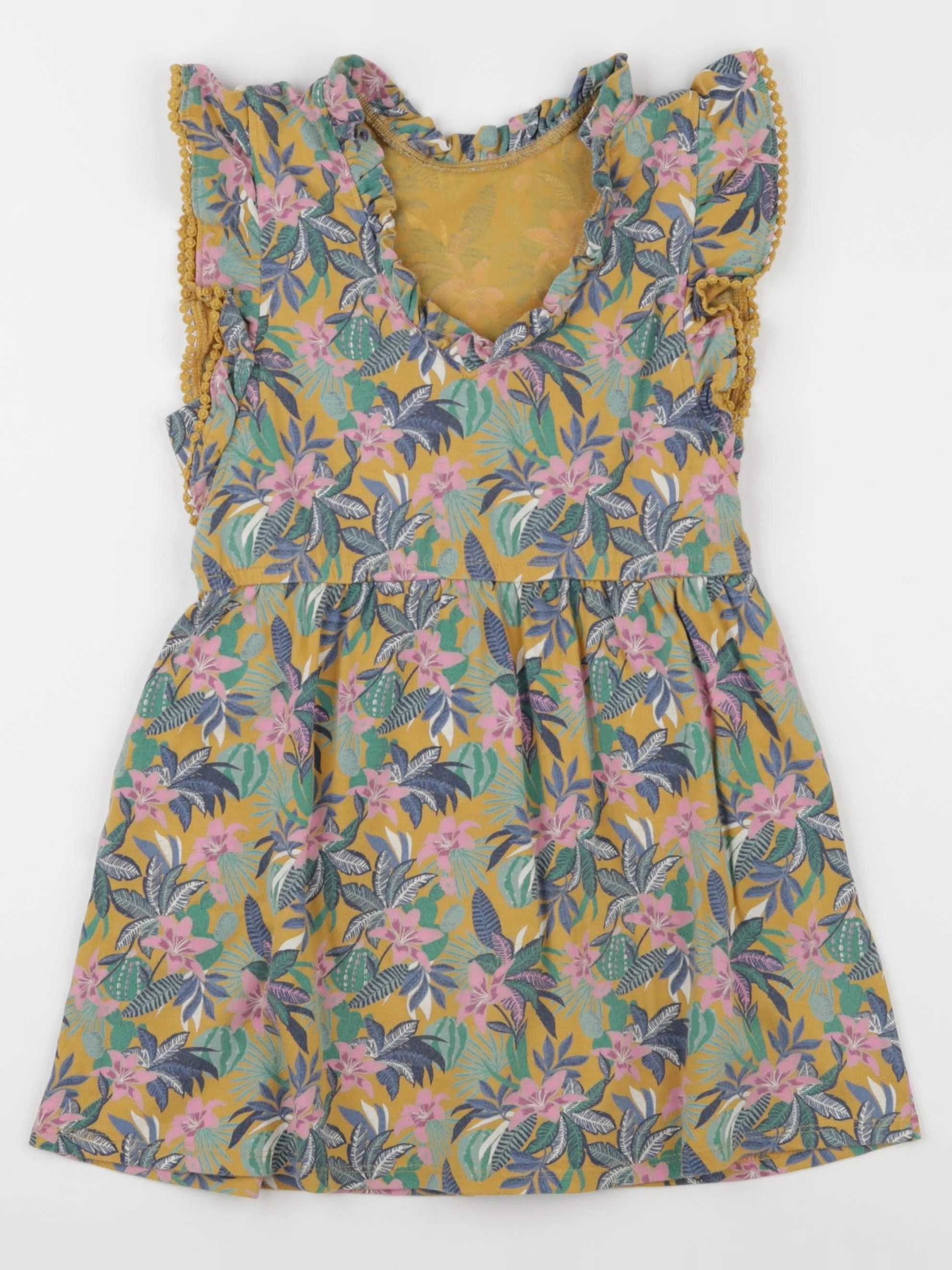 Vertbaudet - robe jaune - 6 ans