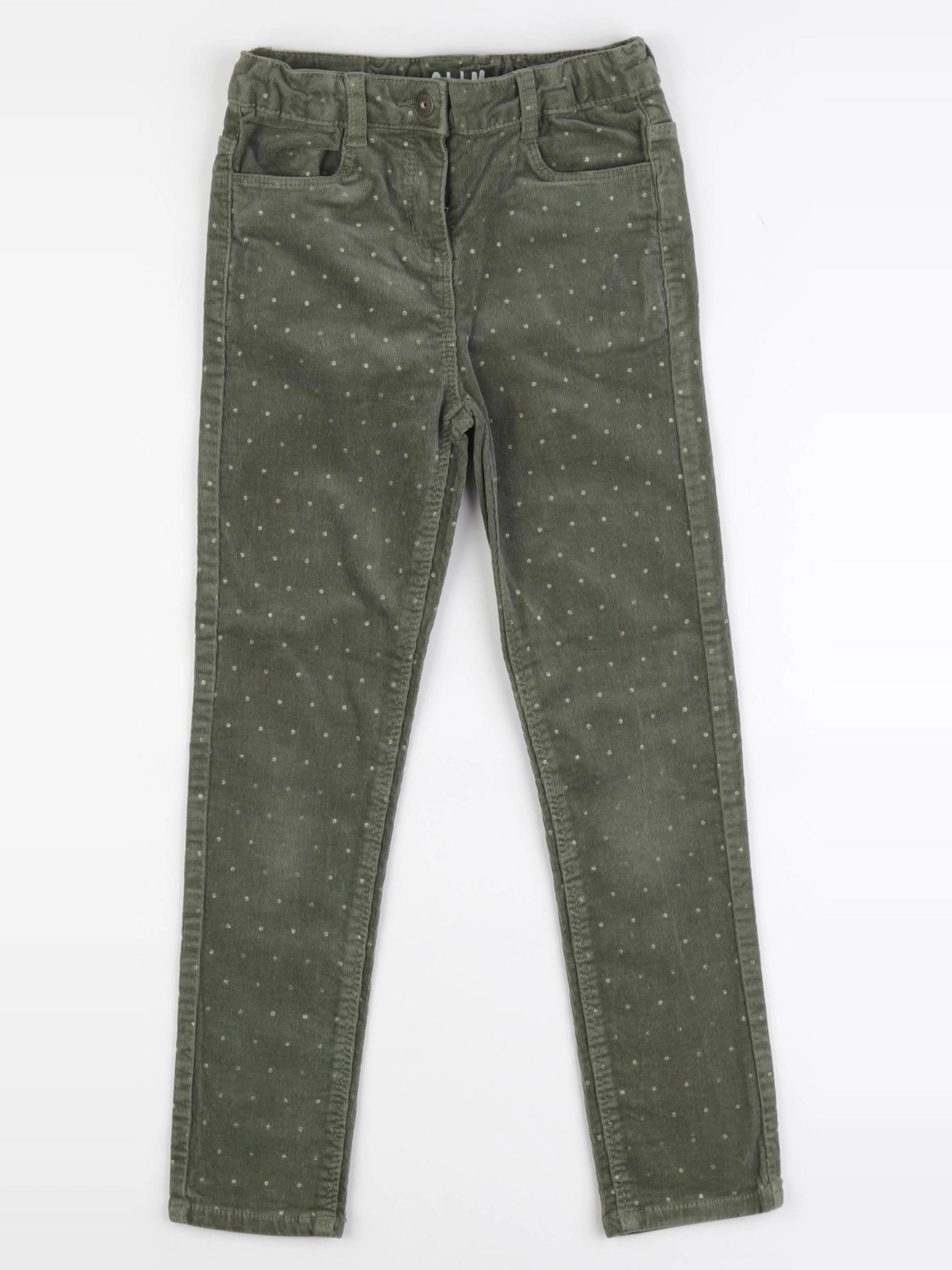 Vertbaudet - pantalon or, vert - 8 ans