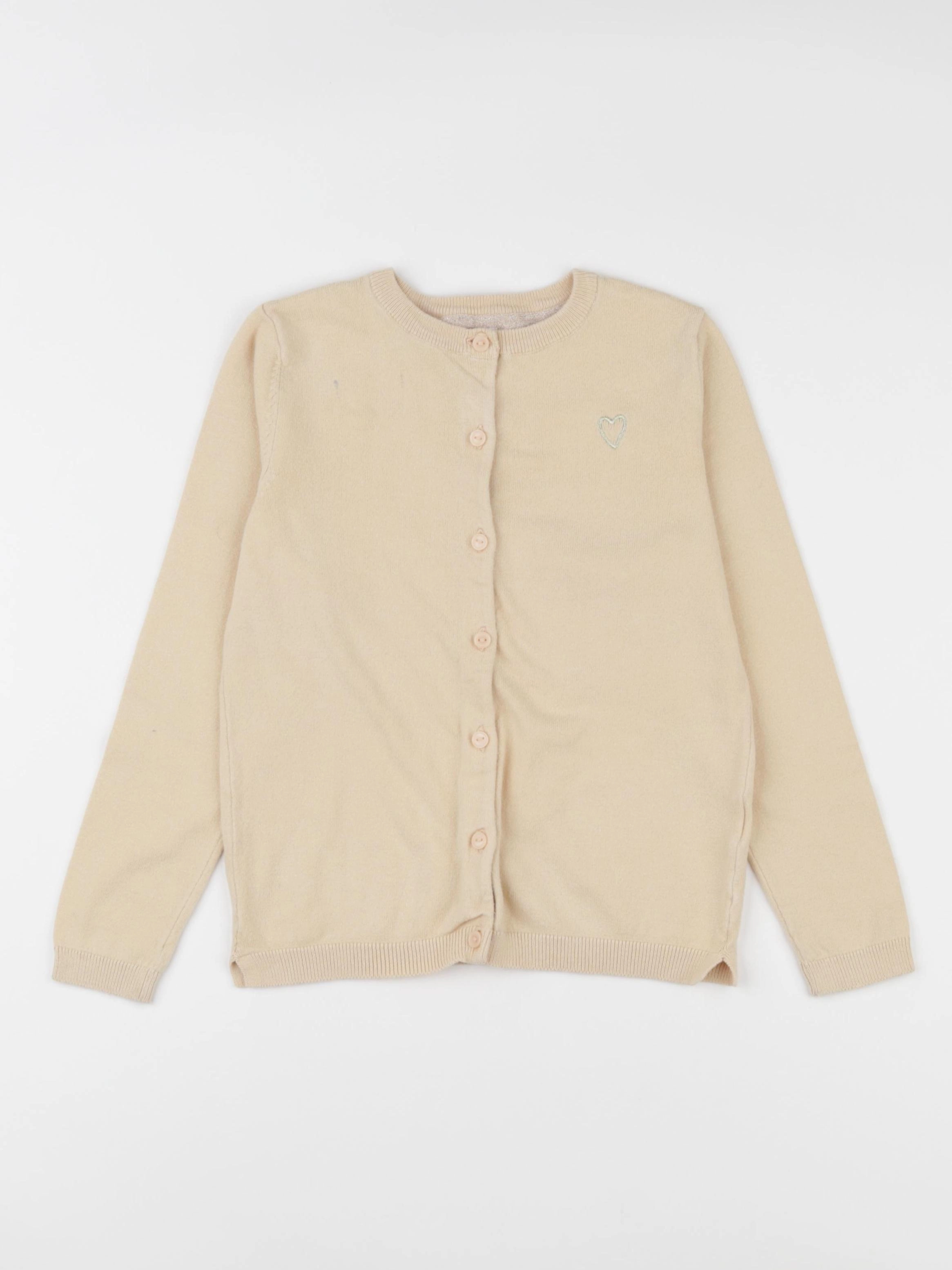 Vertbaudet - gilet orange - 8 ans