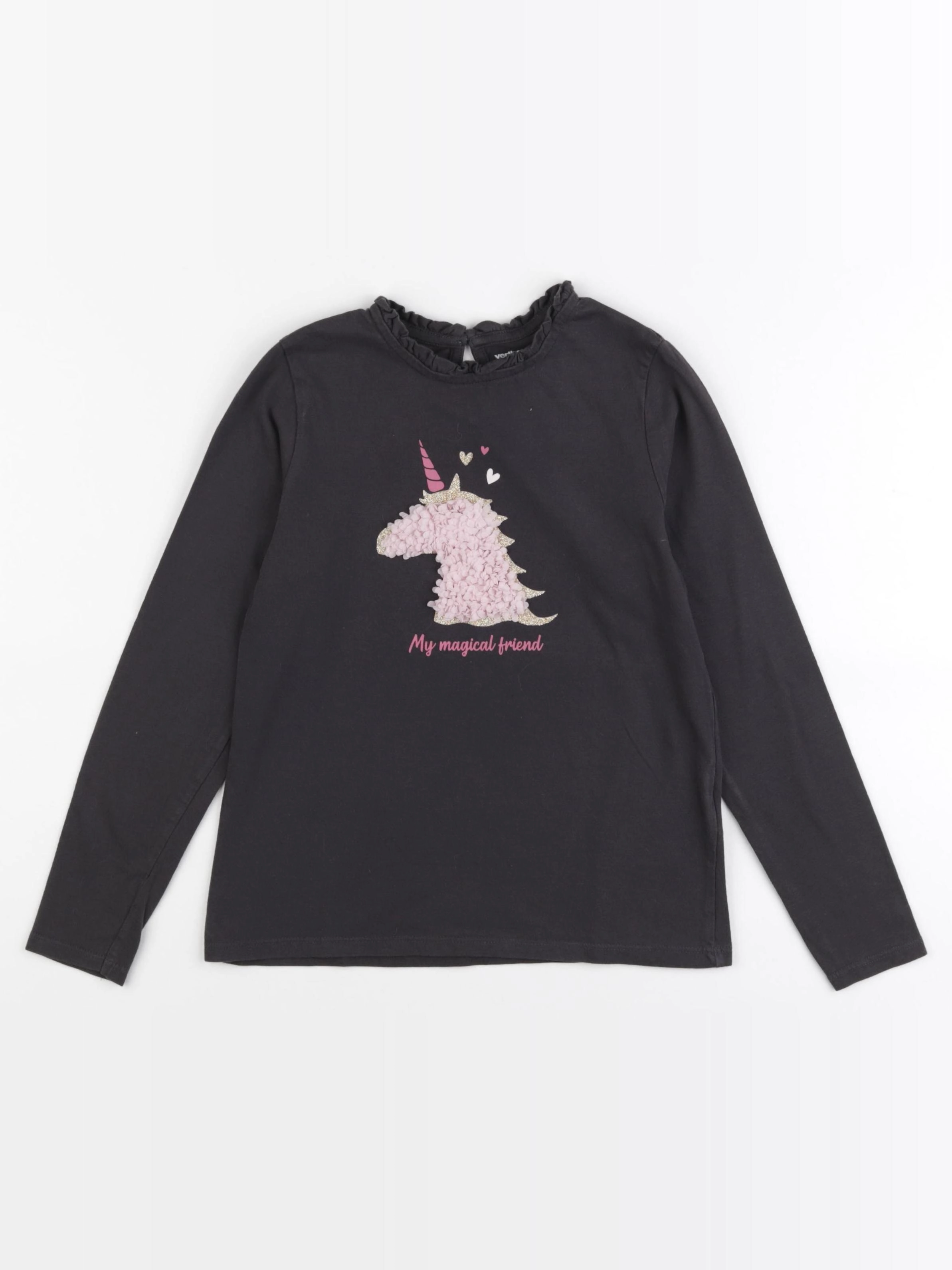 Vertbaudet - tee-shirt marron - 8 ans