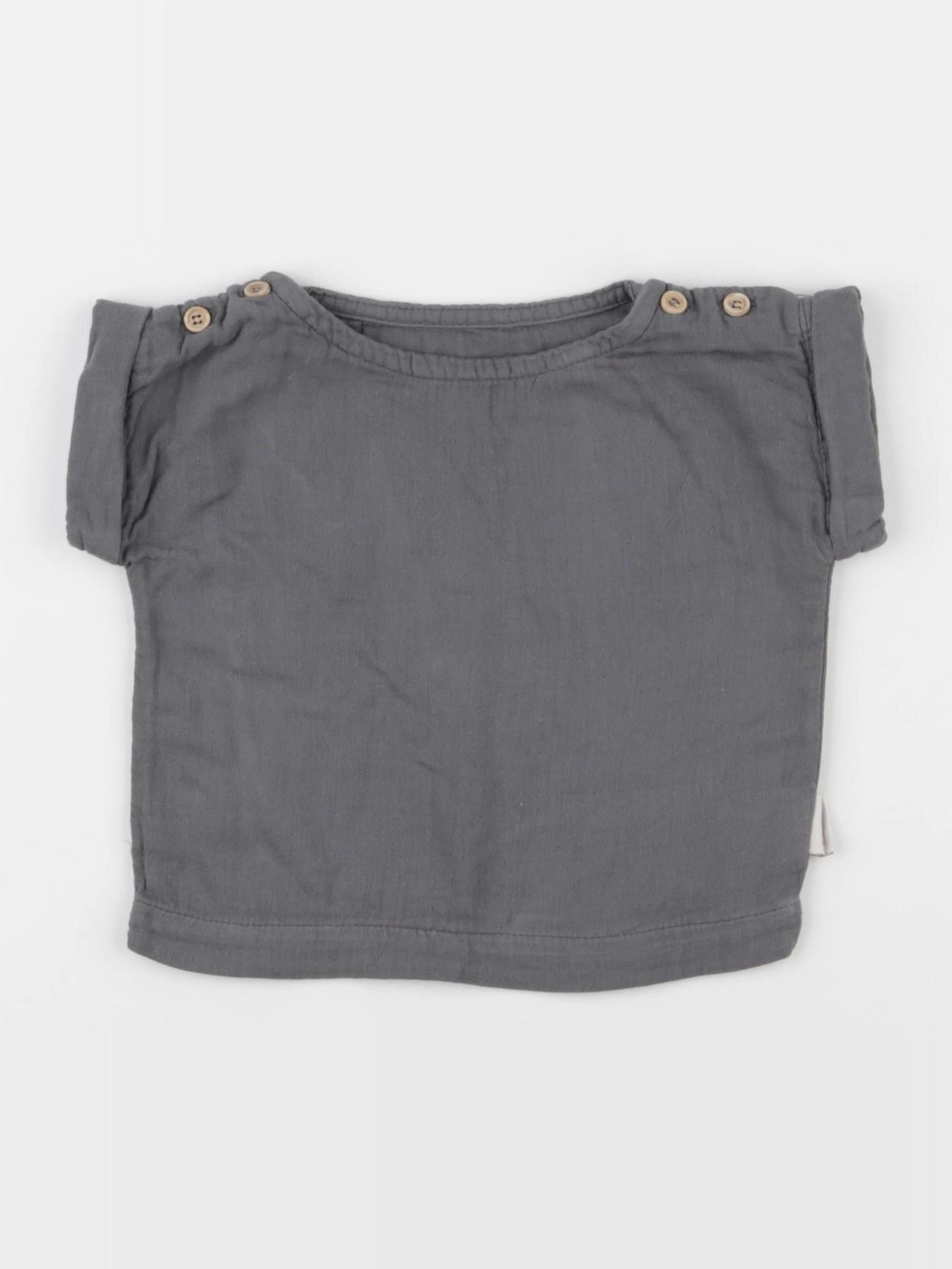 Poudre Organic - tee-shirt gris - 6 mois