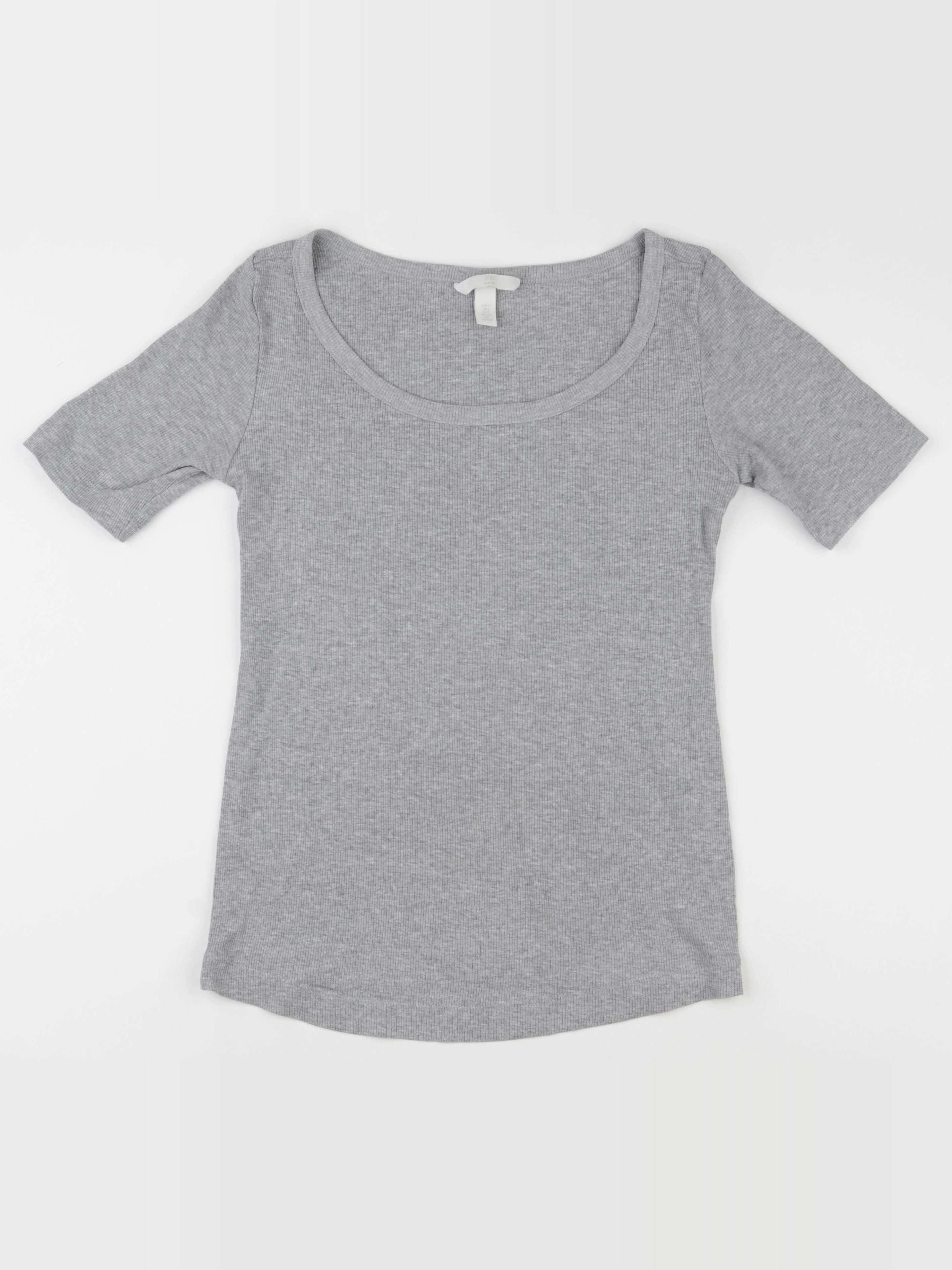 H&M - tee-shirt grossesse gris - s