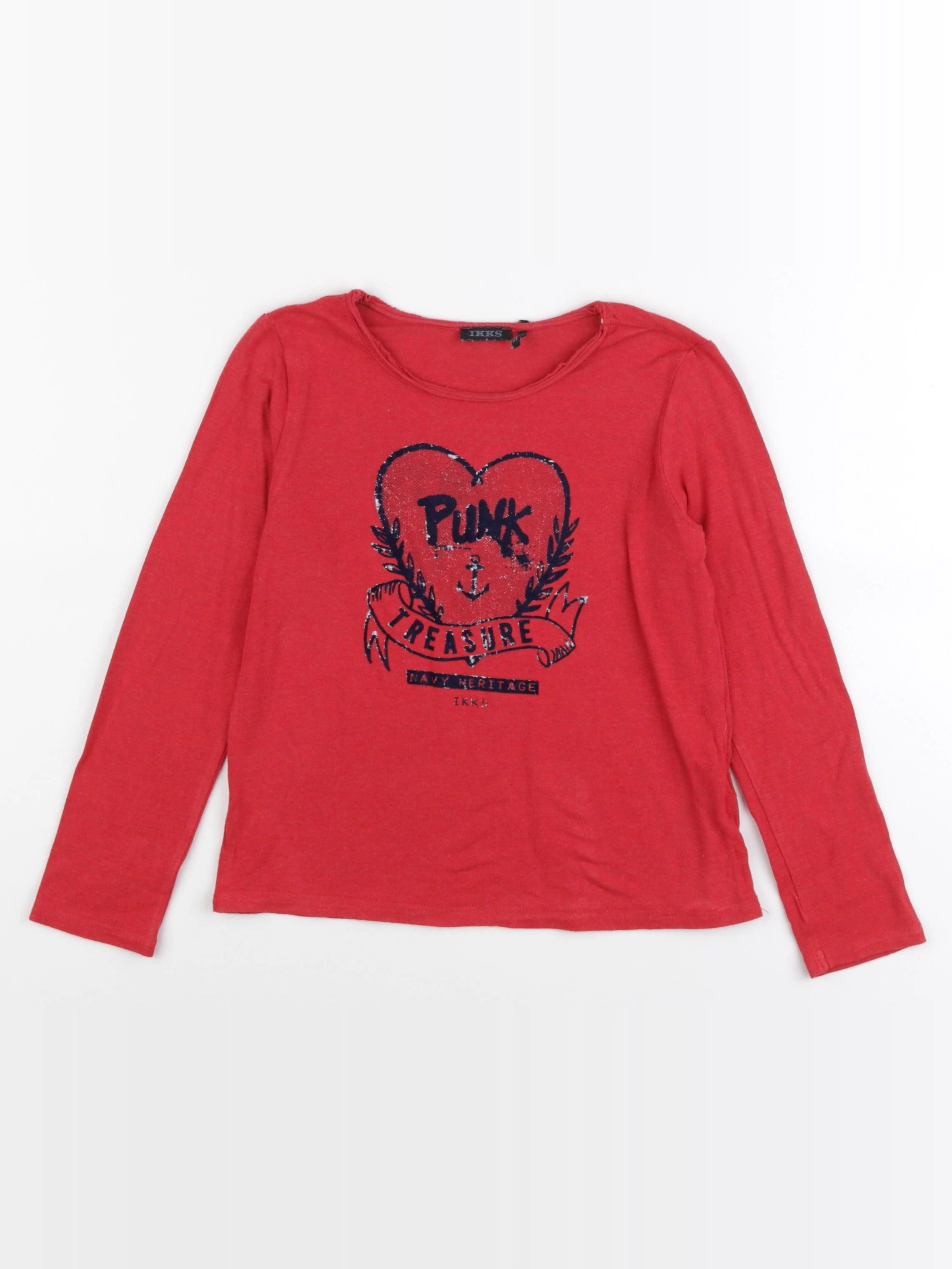 IKKS - tee-shirt rouge - 8 ans