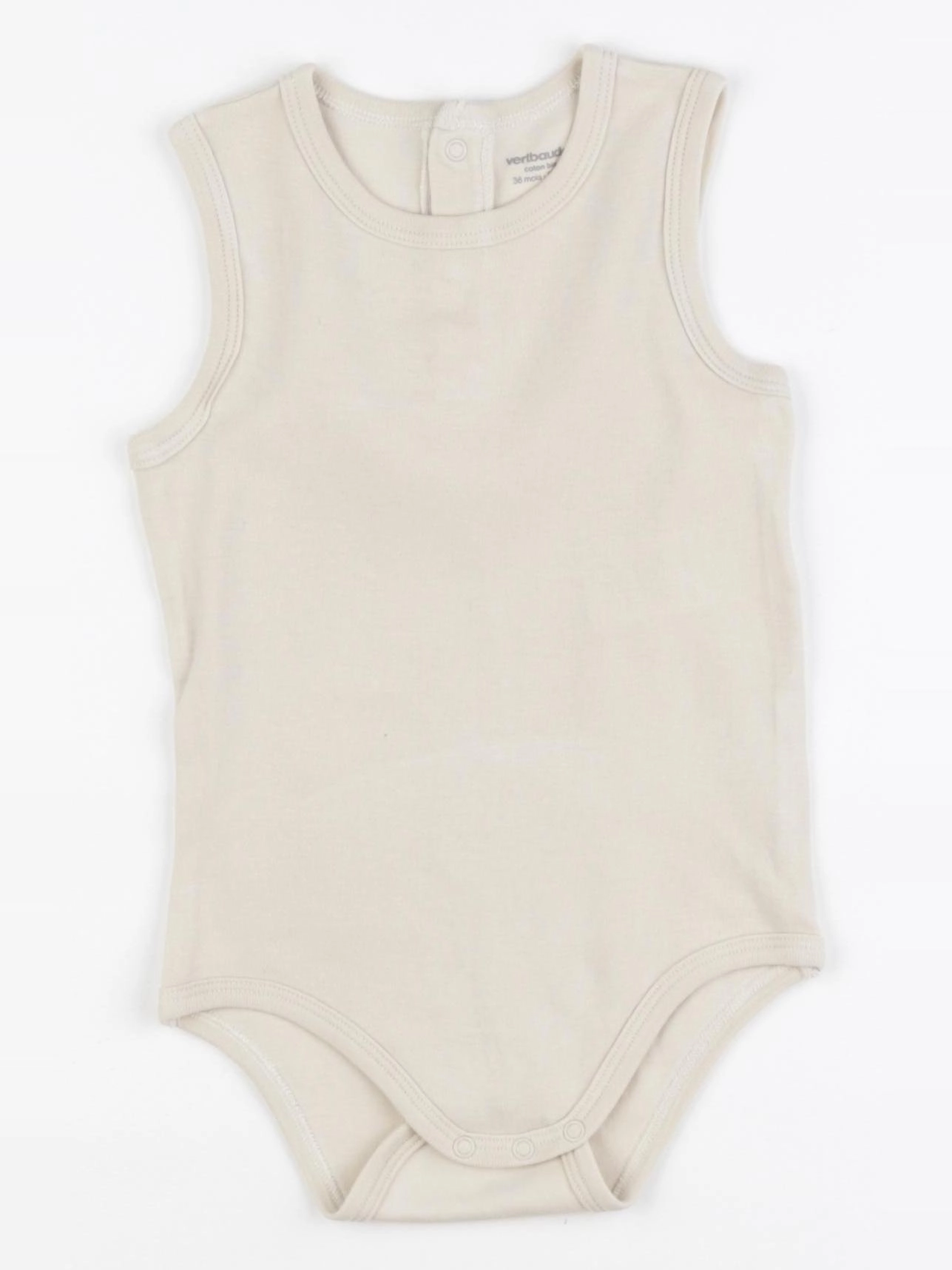 Vertbaudet - body beige - 36 mois