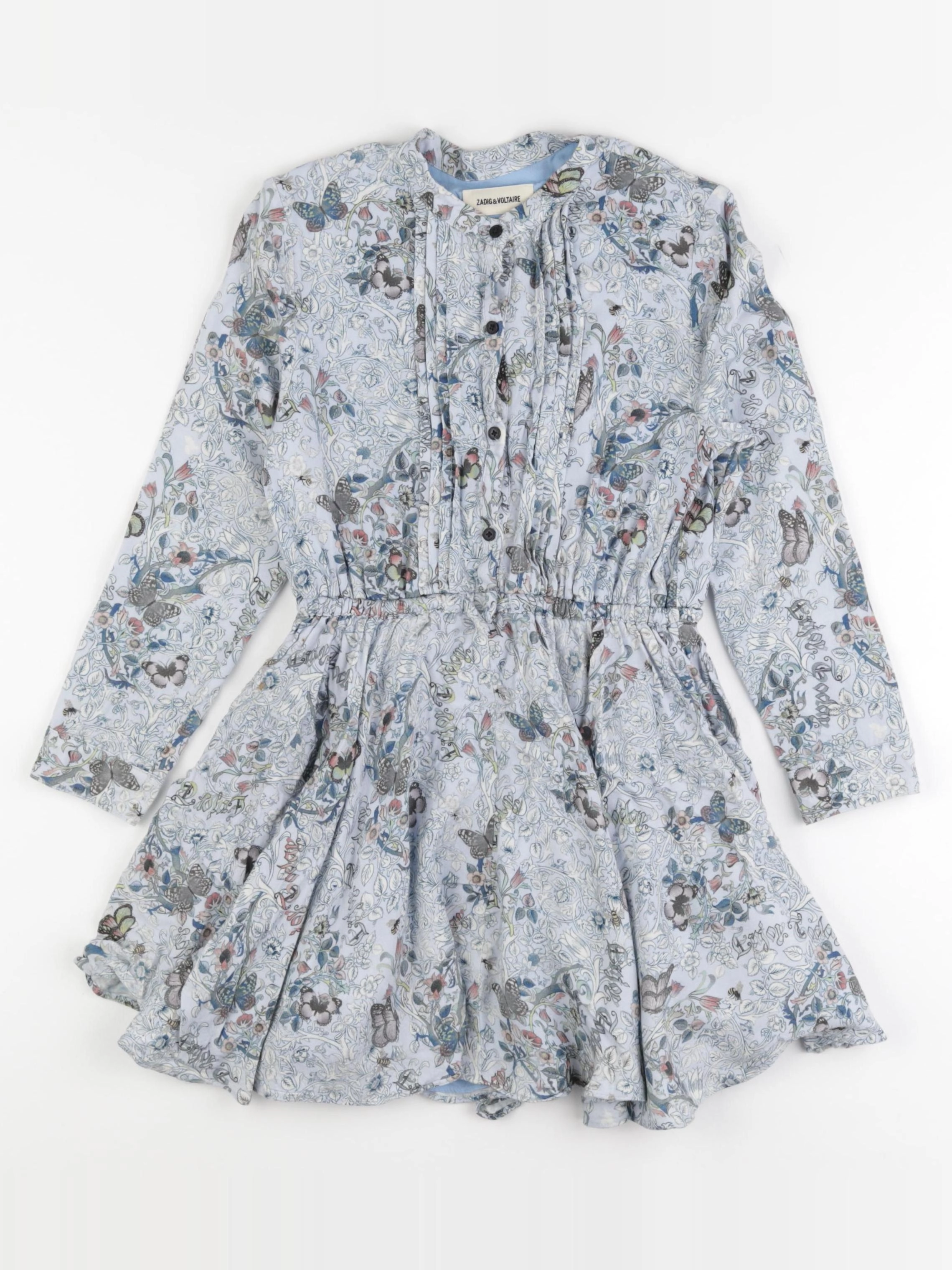 Zadig & Voltaire - robe bleu - 8 ans