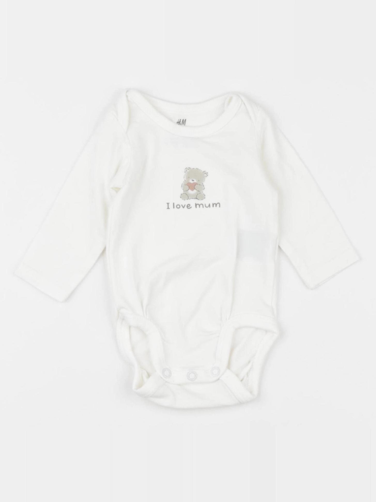 H&M - body blanc - 0/1 mois