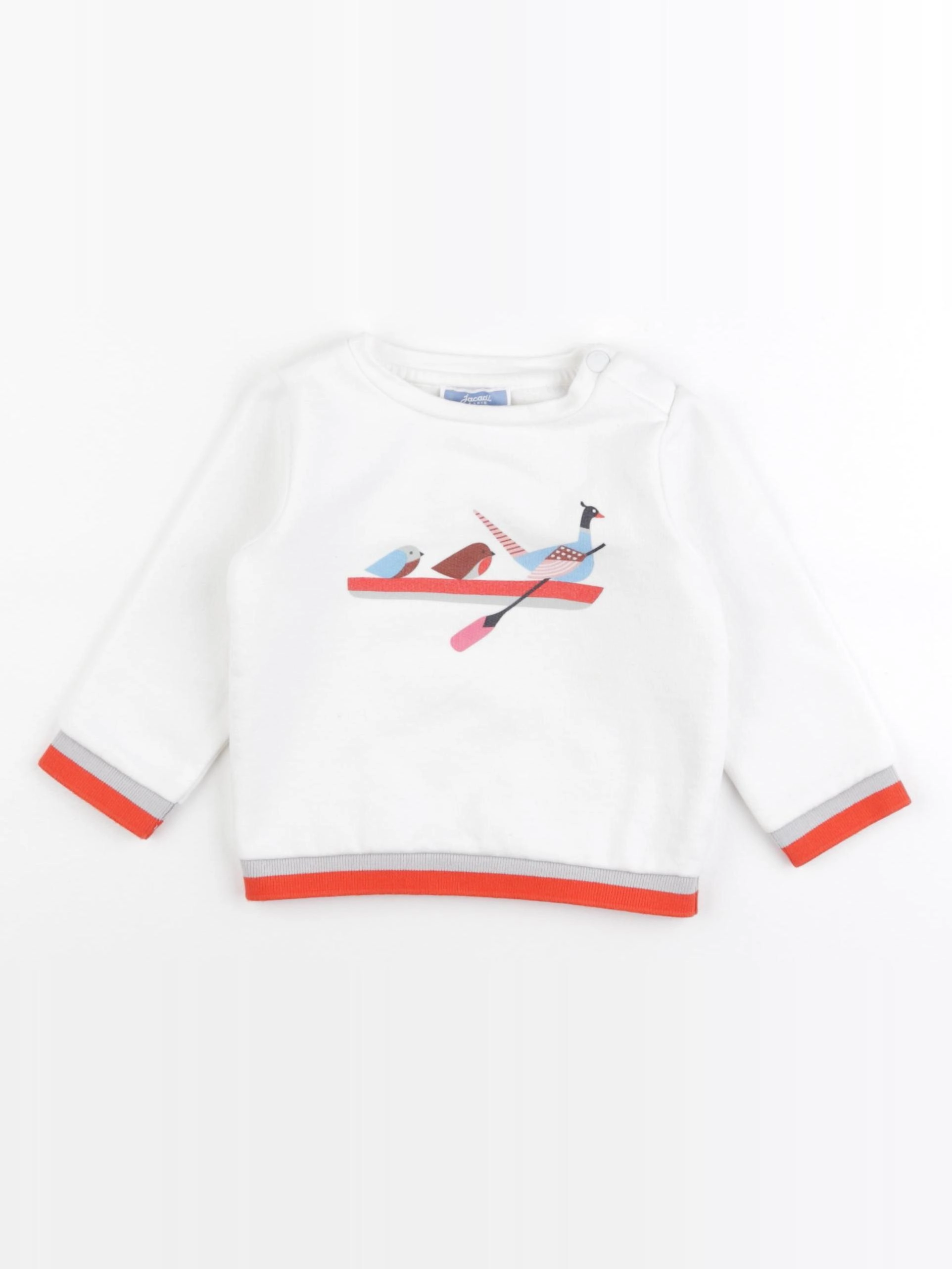 Jacadi - sweat blanc - 18 mois