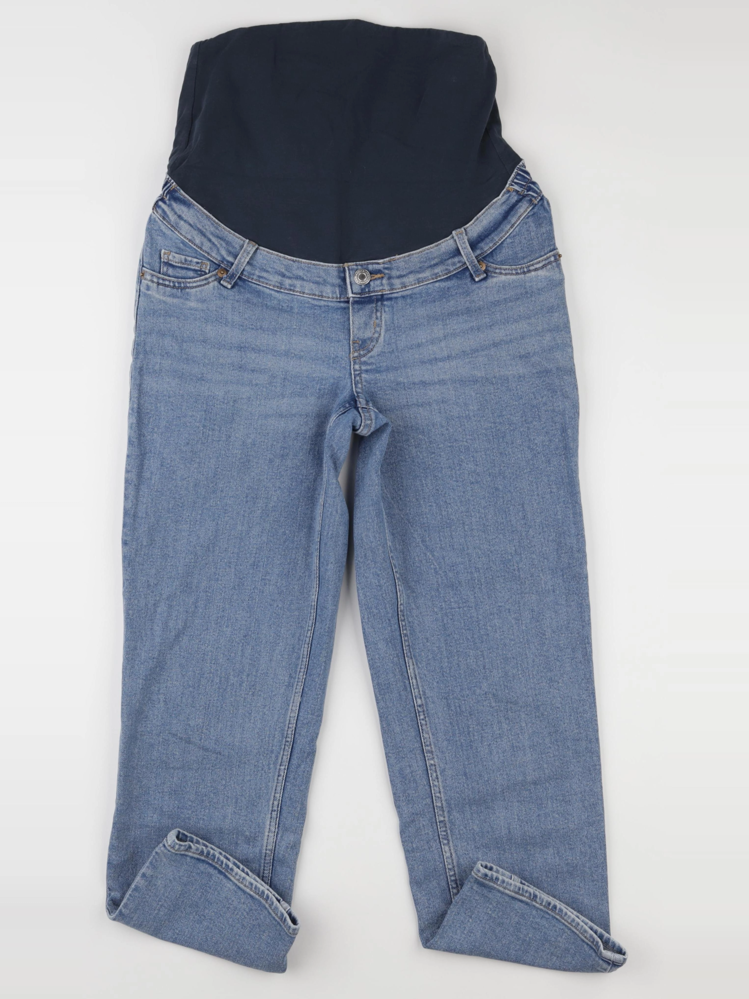 H&M - jean grossesse bleu - s