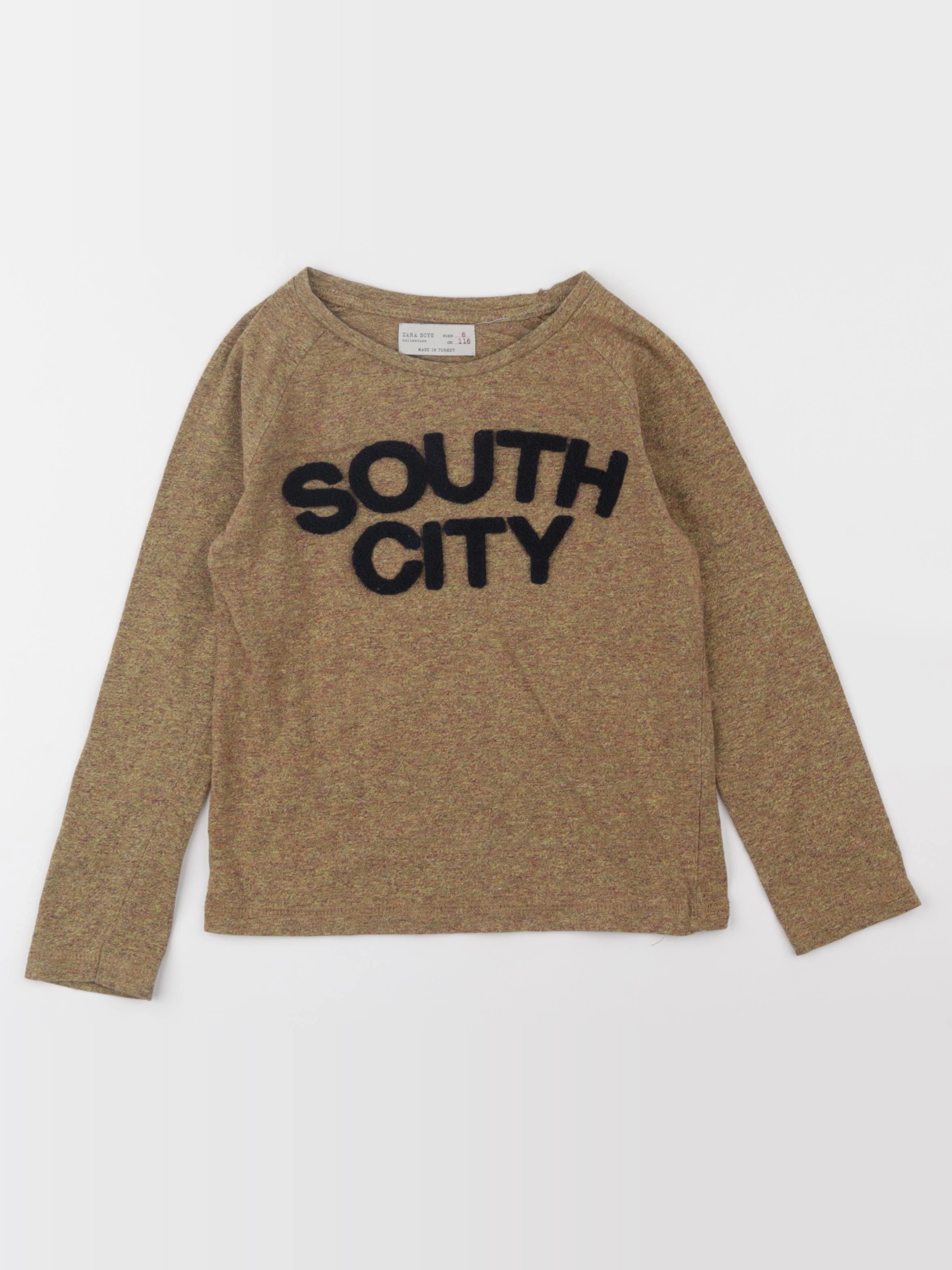 Zara - tee-shirt marron - 6 ans