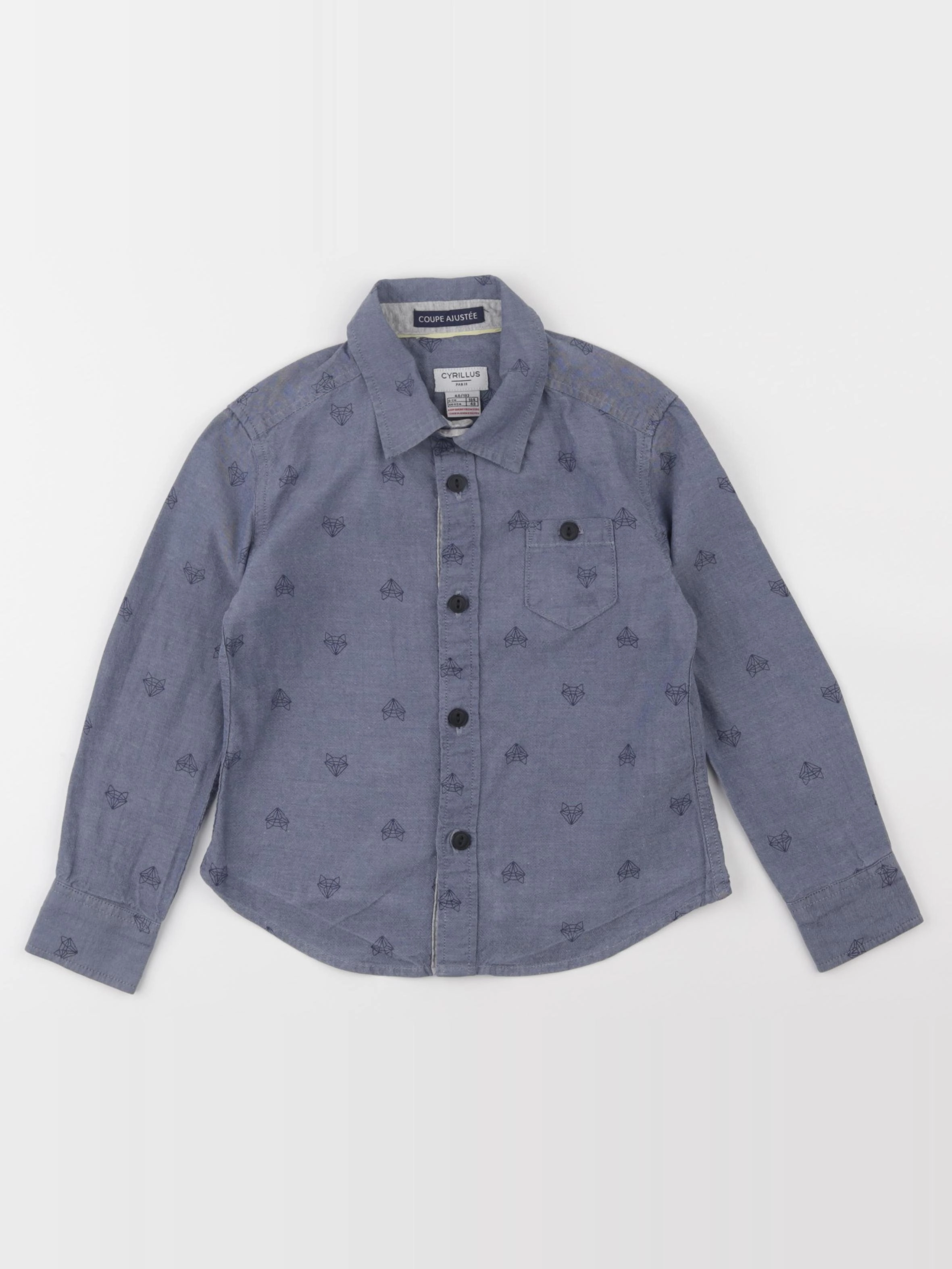 Cyrillus - chemise bleu - 4 ans