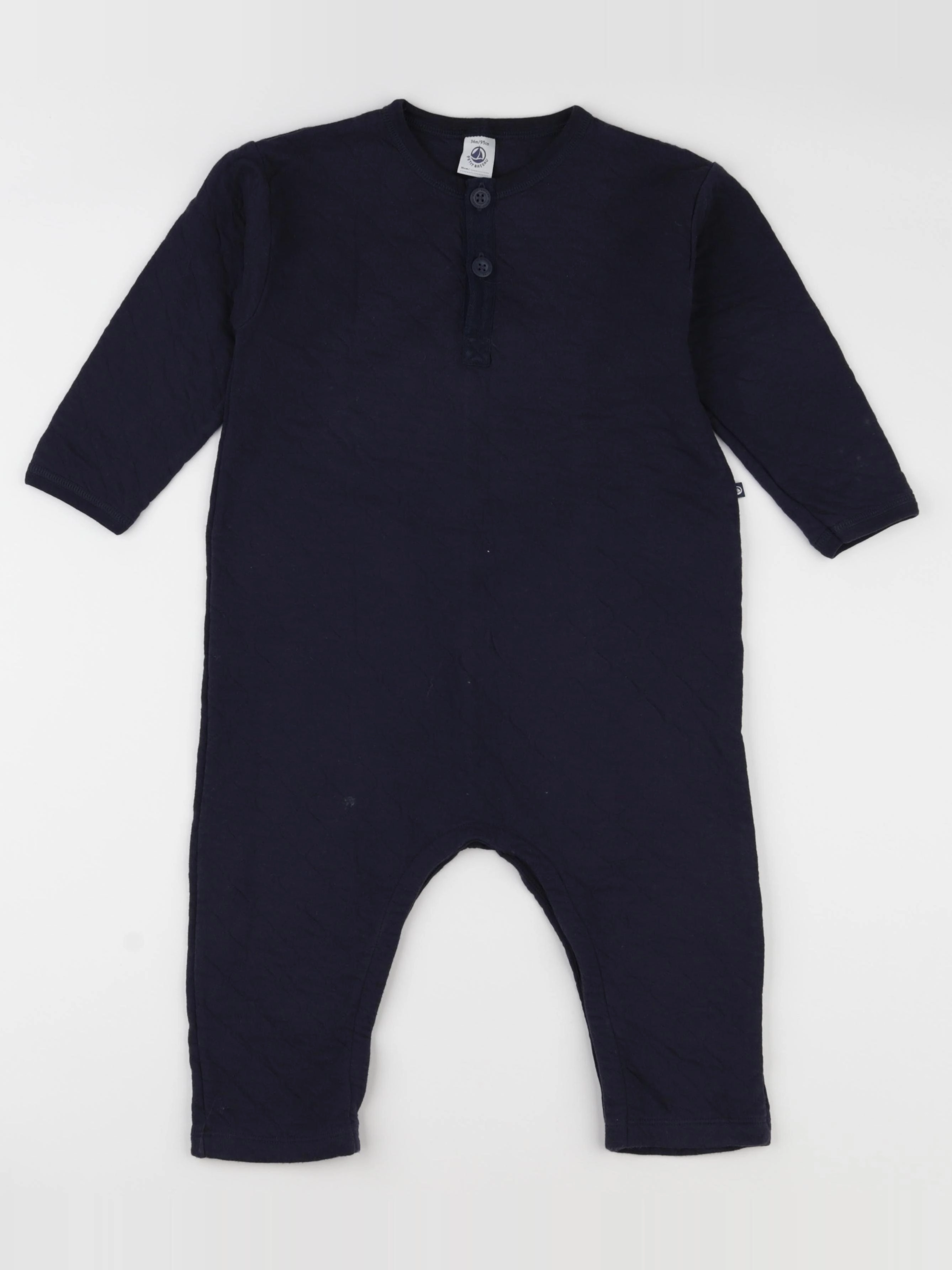 Petit Bateau - combinaison bleu - 36 mois