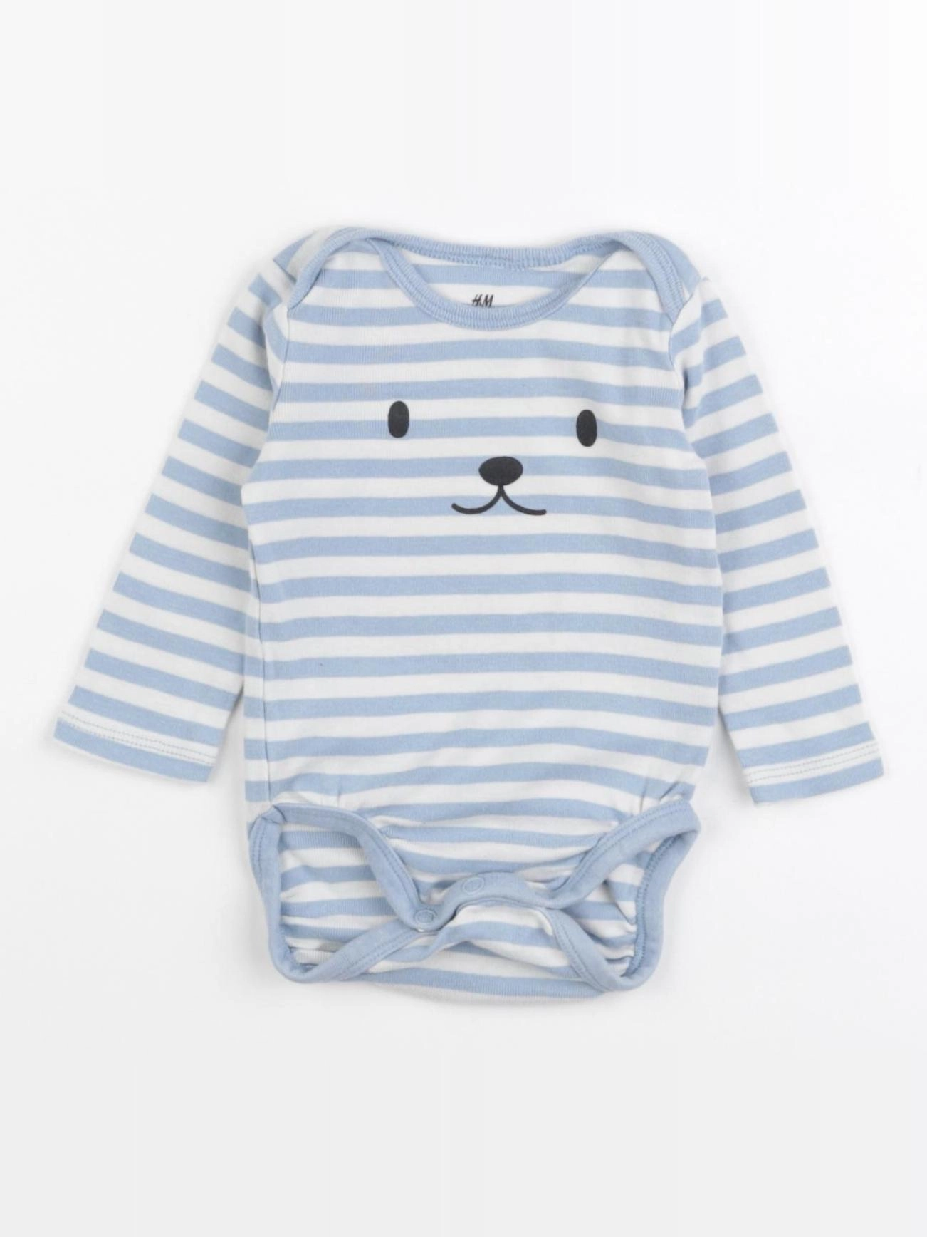 H&M - body bleu - 2/4 mois