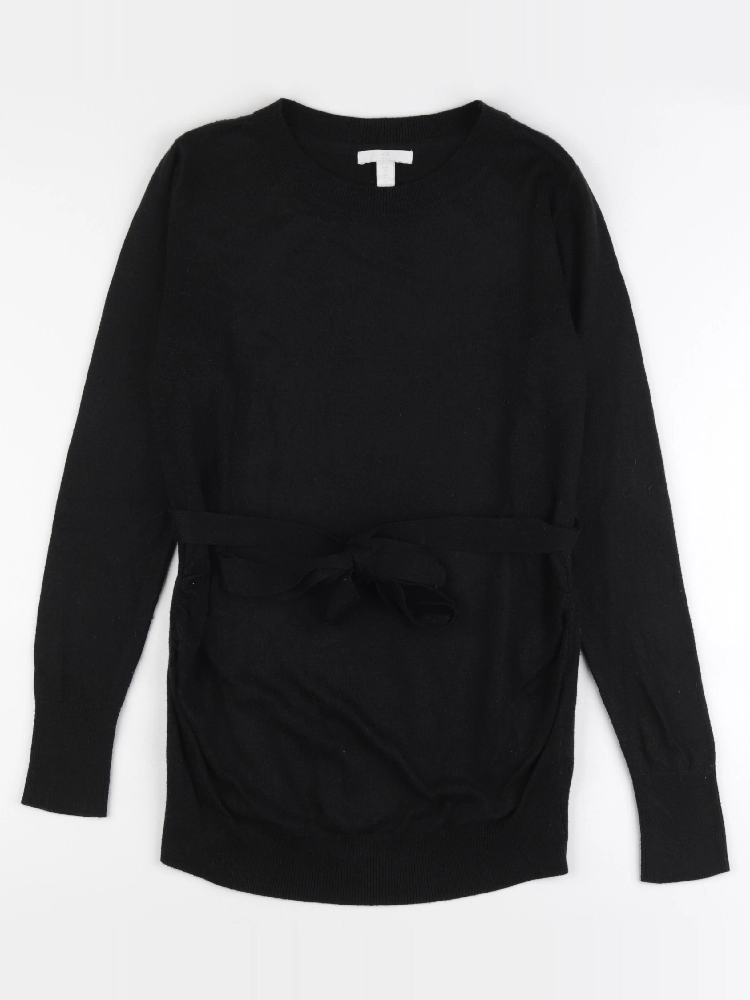 H&M - pull grossesse noir - s