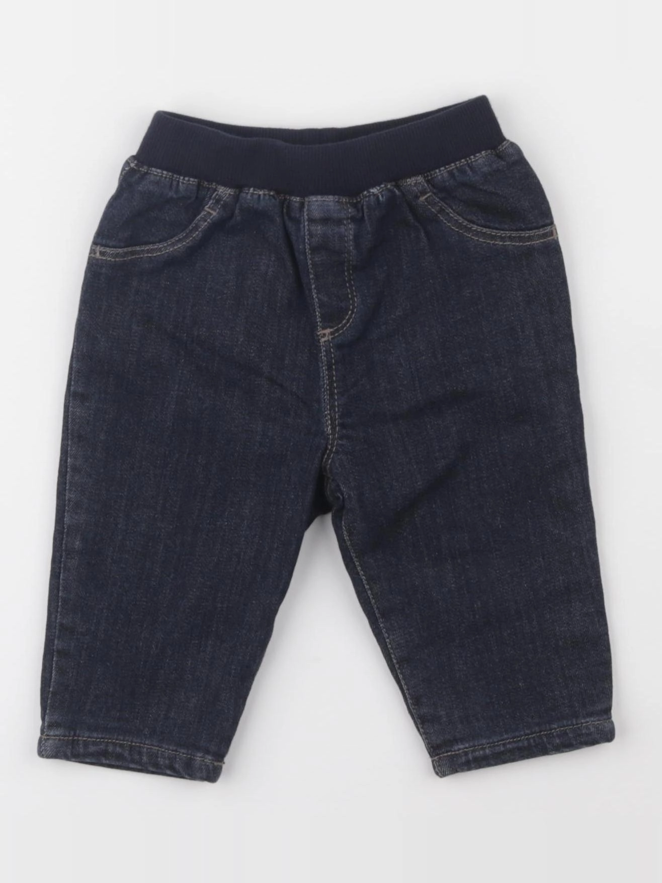 Boutchou - pantalon bleu - 3 mois